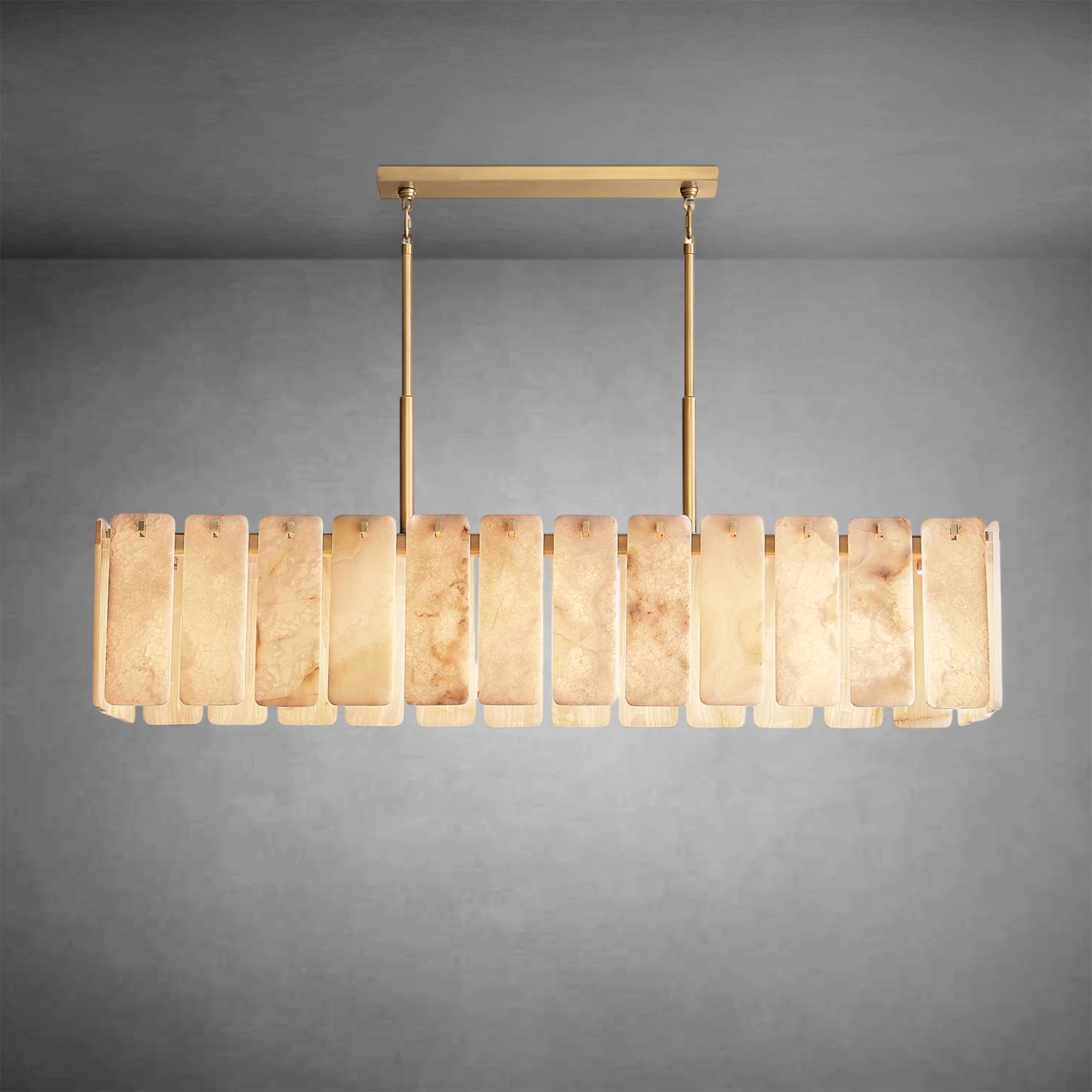 Calamette Onyx Rectangular Chandelier