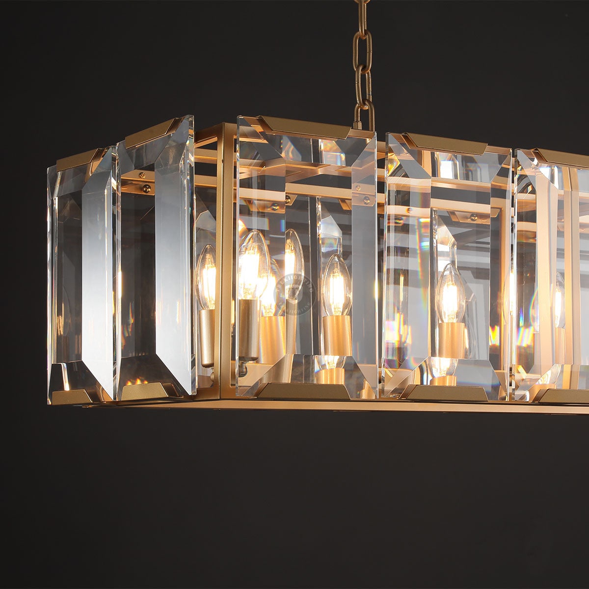 Harley Crystal Rectangular Chandelier