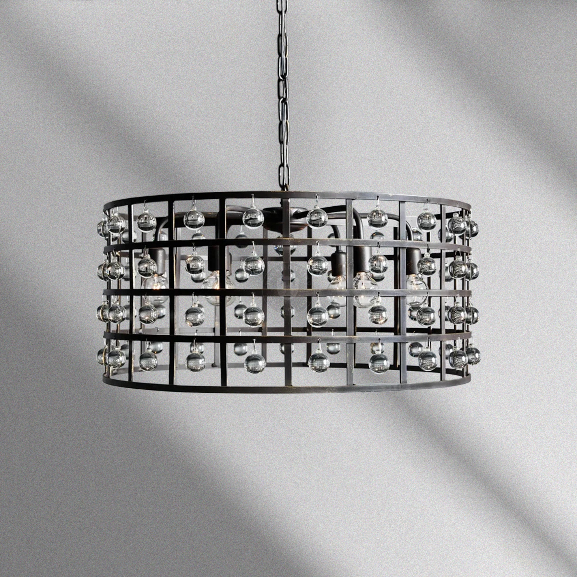 La Cage Round Chandelier 6" 8" 12"