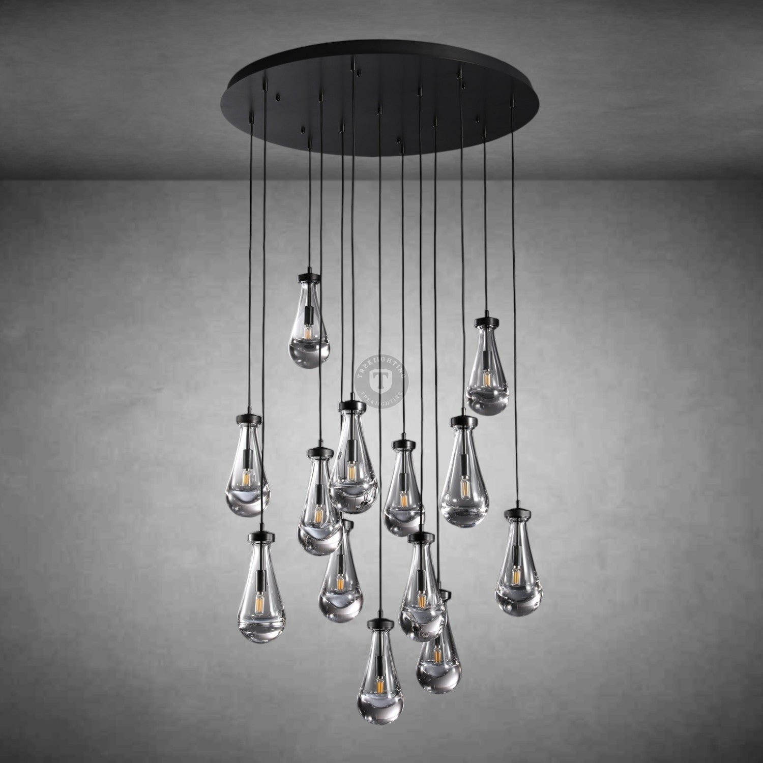 Raindrop Round Chandelier