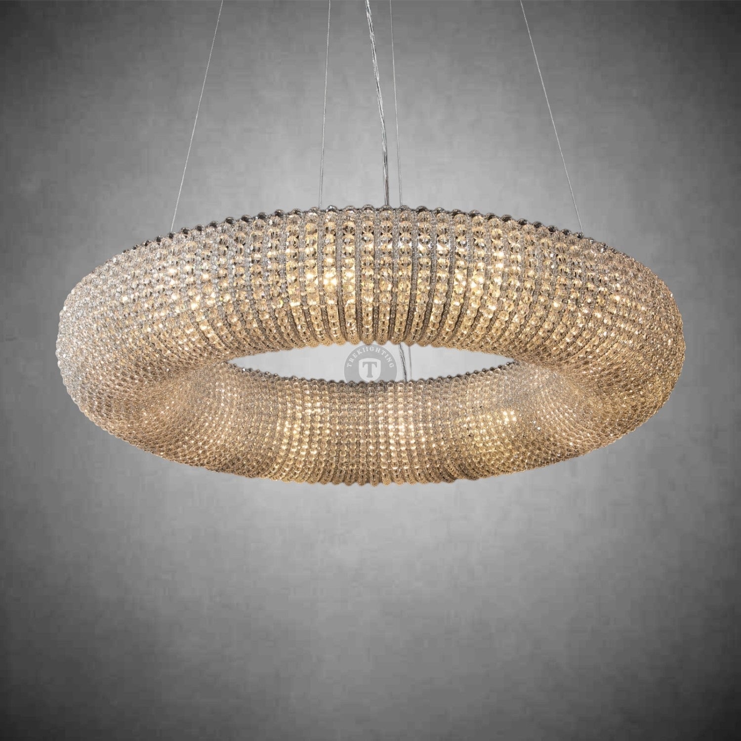 Patrick Clear Round Chandelier