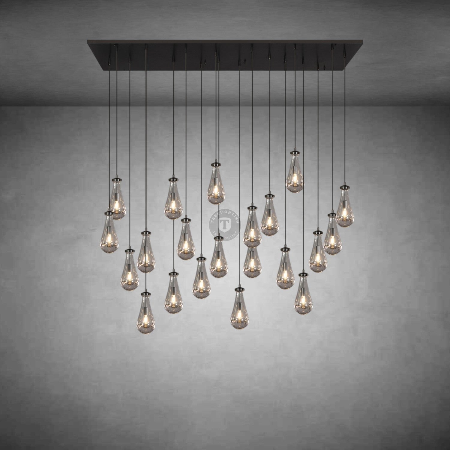 Raindrop Rectangular Chandelier