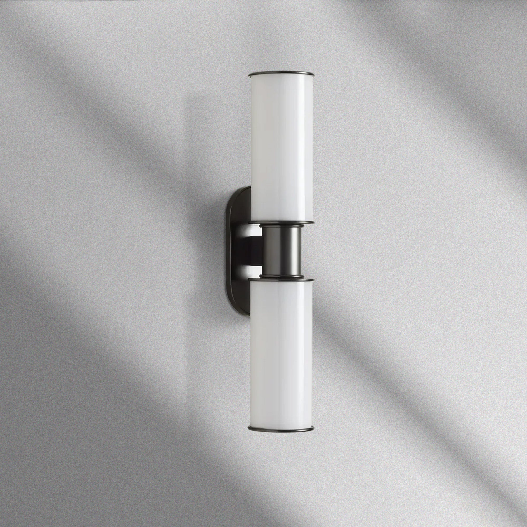 Harlin Modern Milk Glass 2-Light Wall Sconce