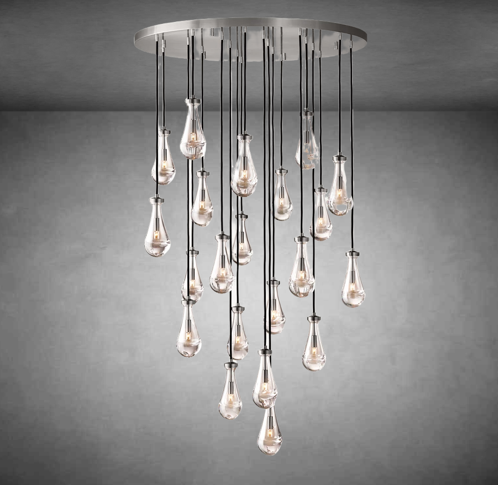 Raindrop Round Chandelier