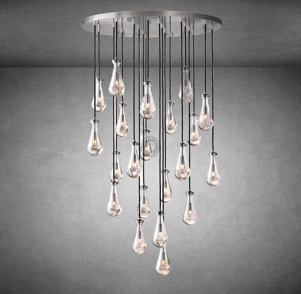 Raindrop Round Chandelier