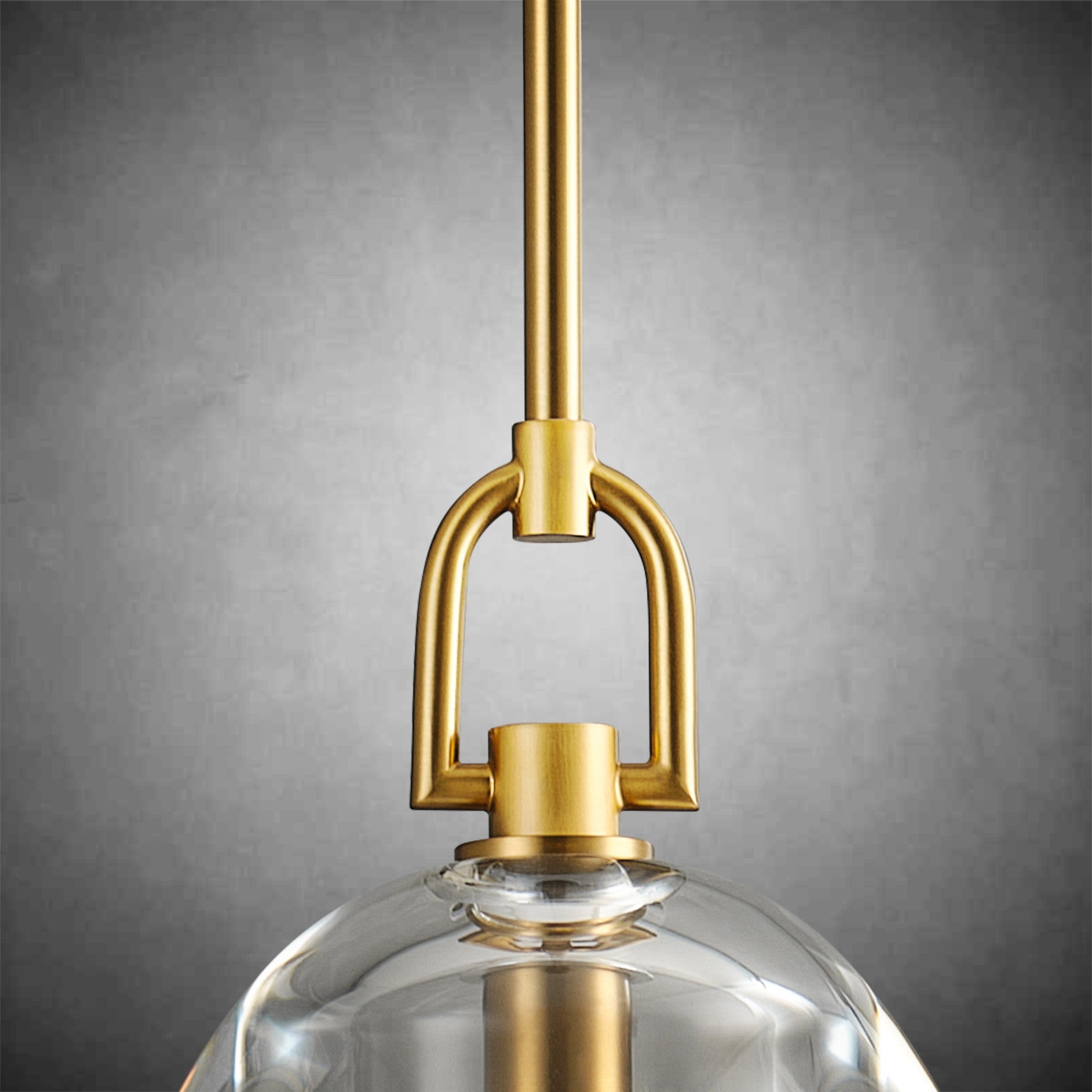 7" Glass Modern Black Pendant Lights(2PCS)