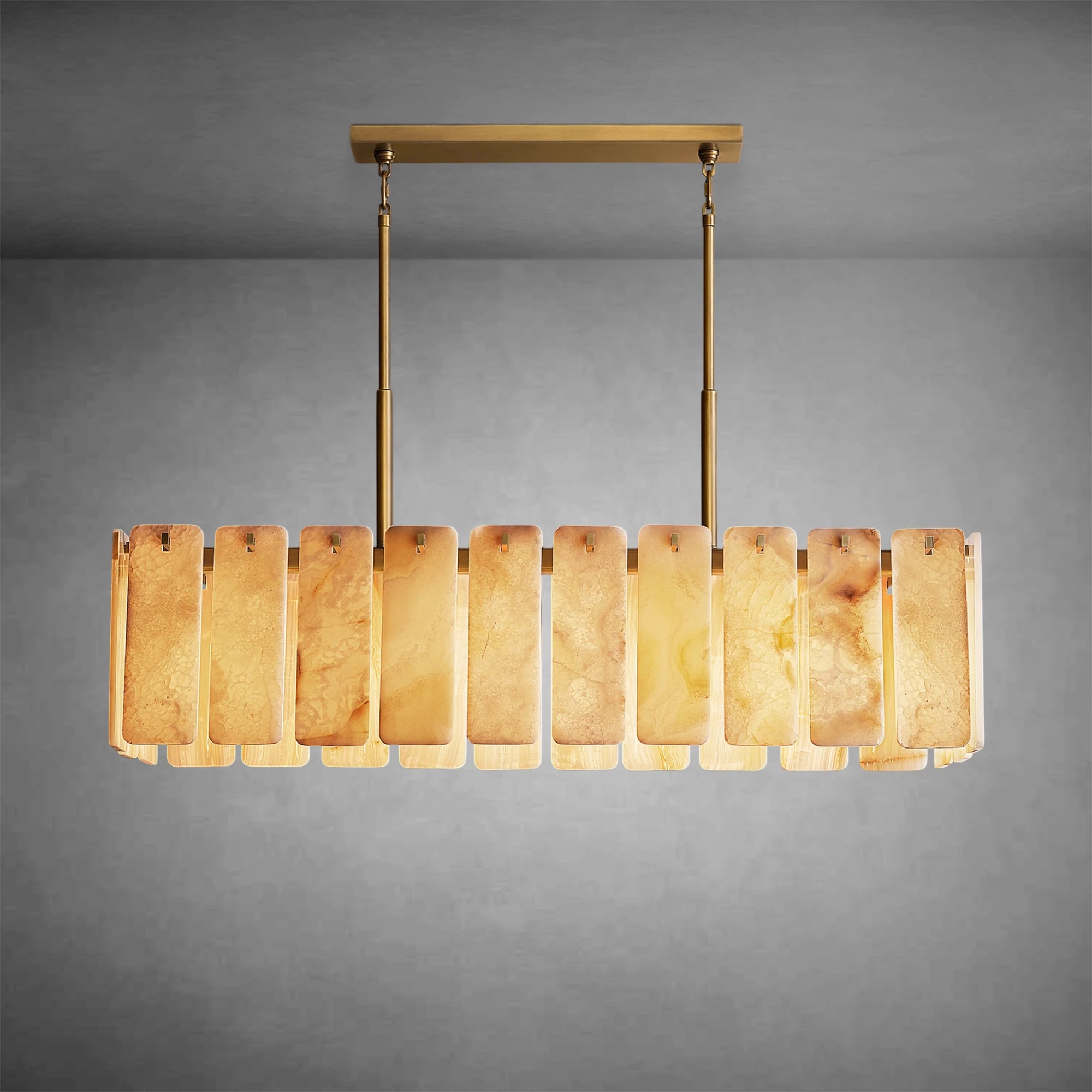 Calamette Onyx Rectangular Chandelier