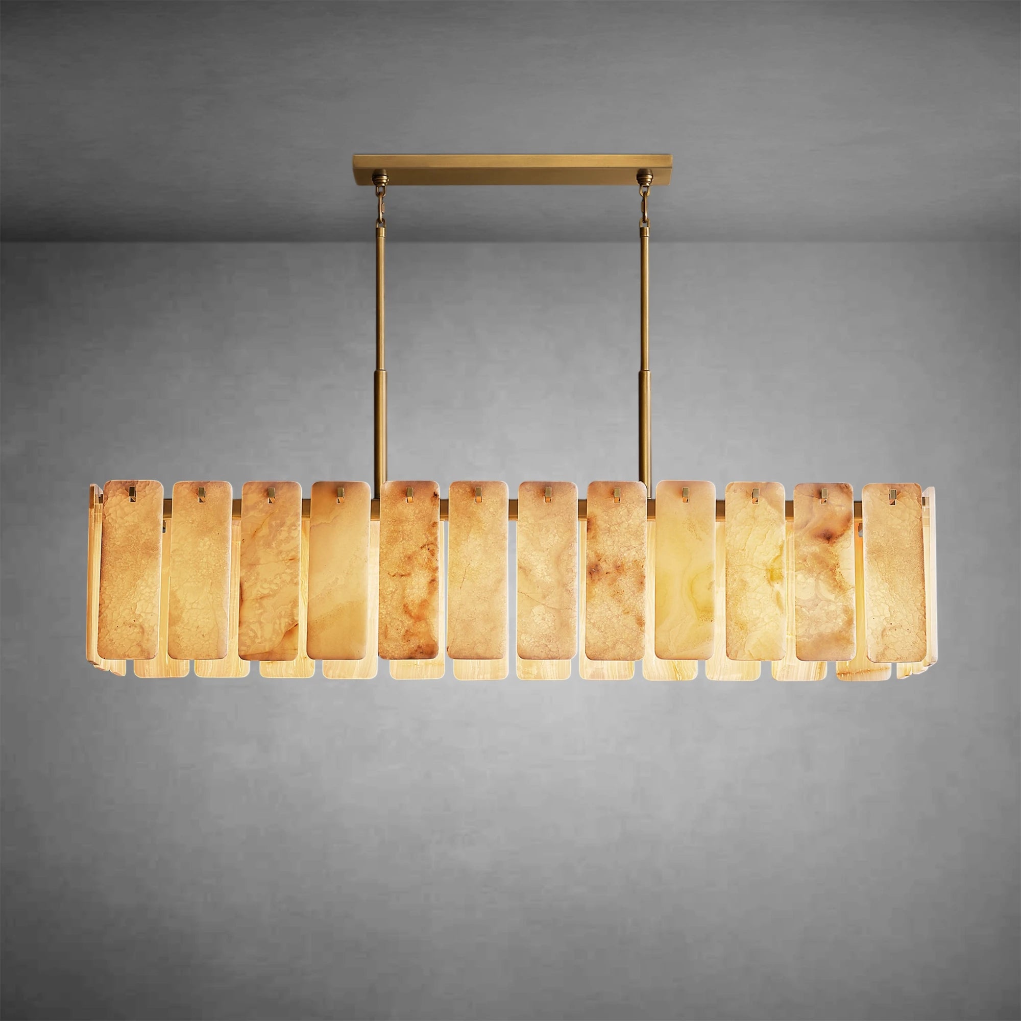 Calamette Onyx Rectangular Chandelier