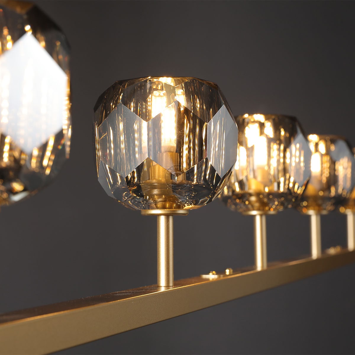 Boulo De Glass Linear Chandelier