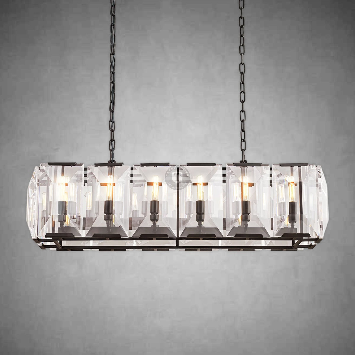 Harley Crystal Rectangular Chandelier