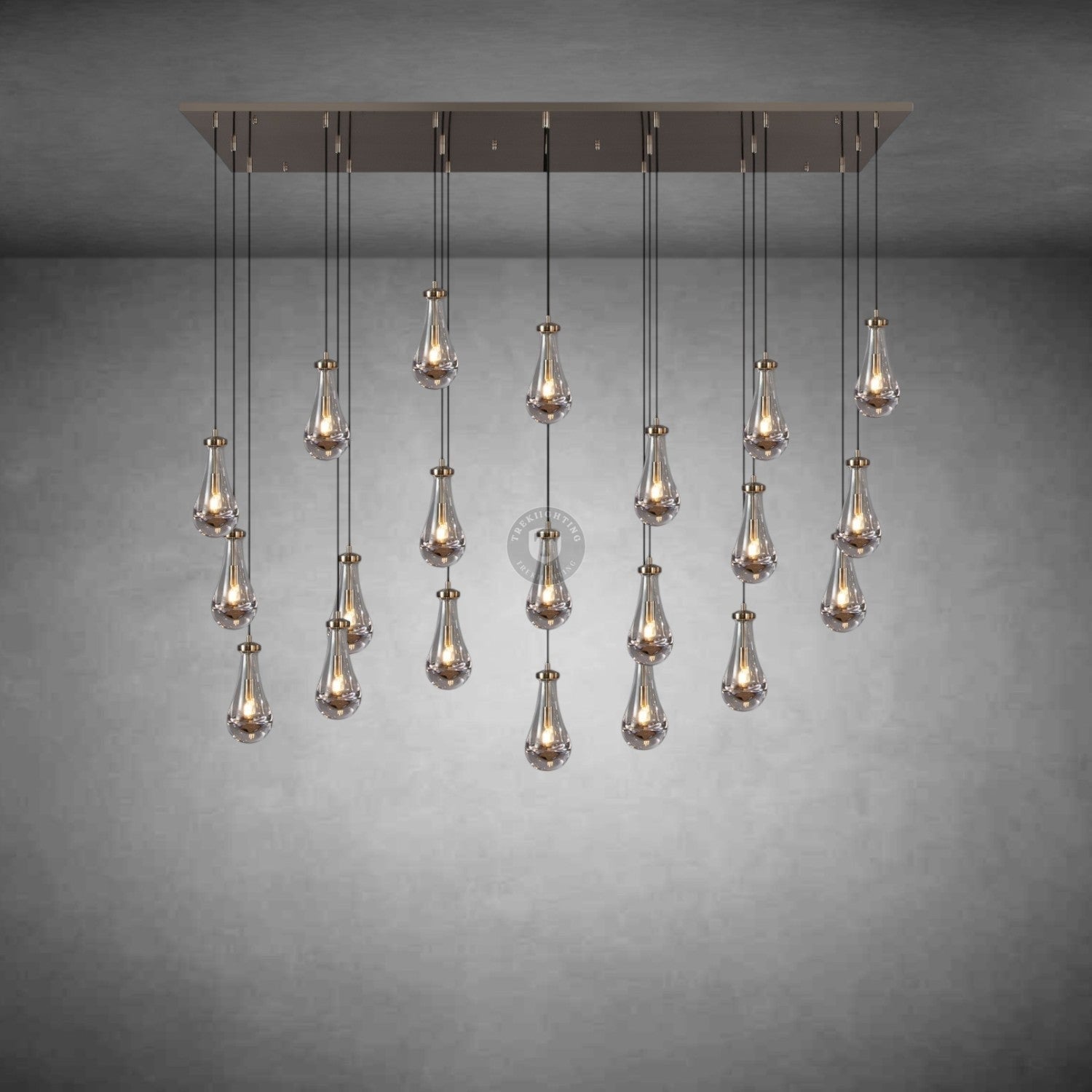 Raindrop Rectangular Chandelier