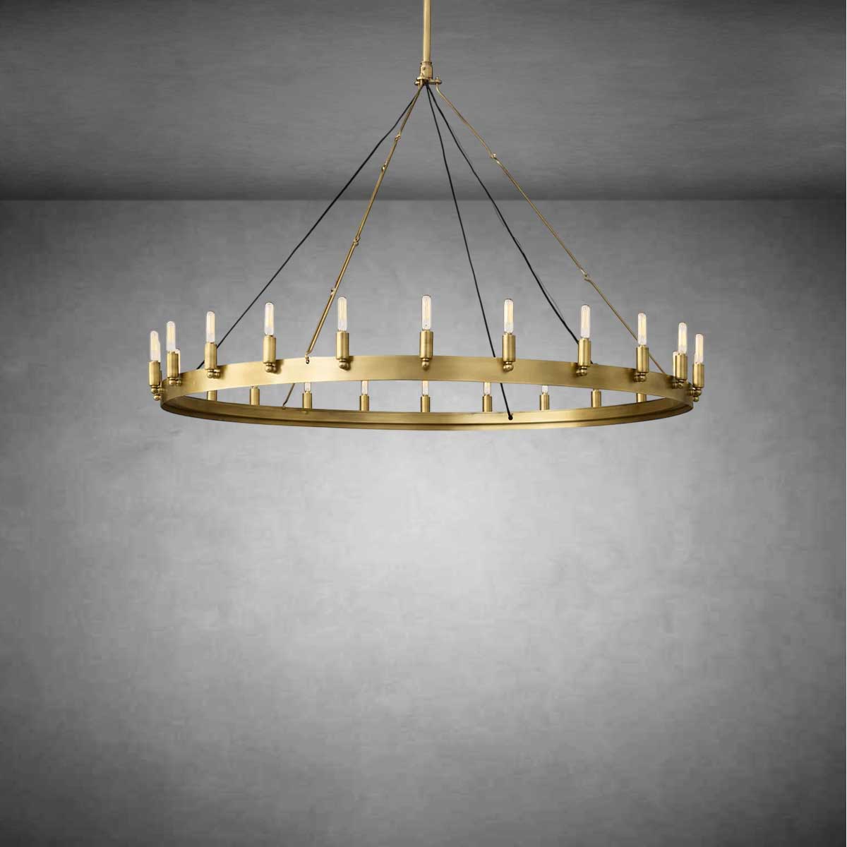 Dania Vintage Filament Round Chandelier