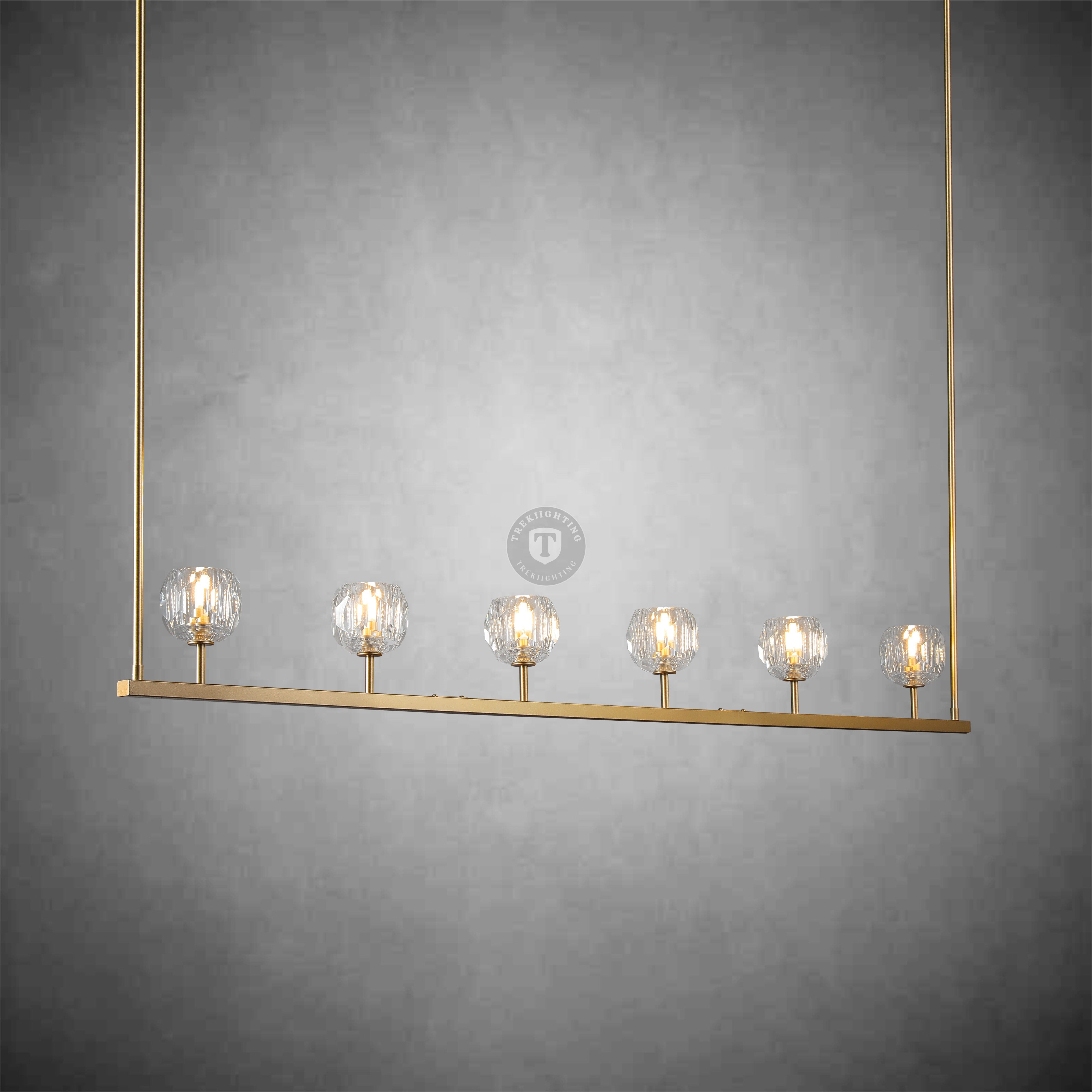 Boulo De Glass Linear Chandelier