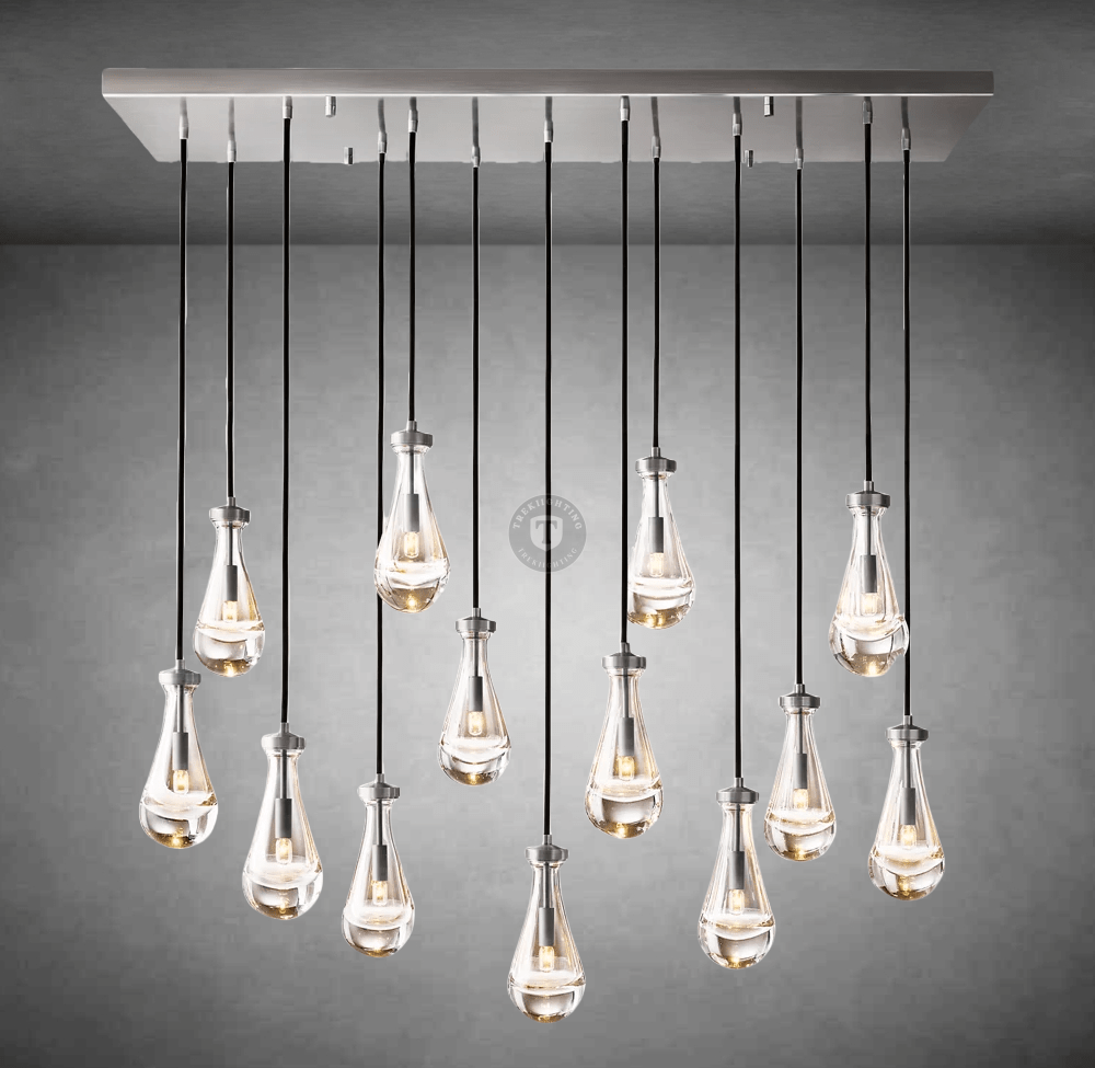 Raindrop Rectangular Chandelier