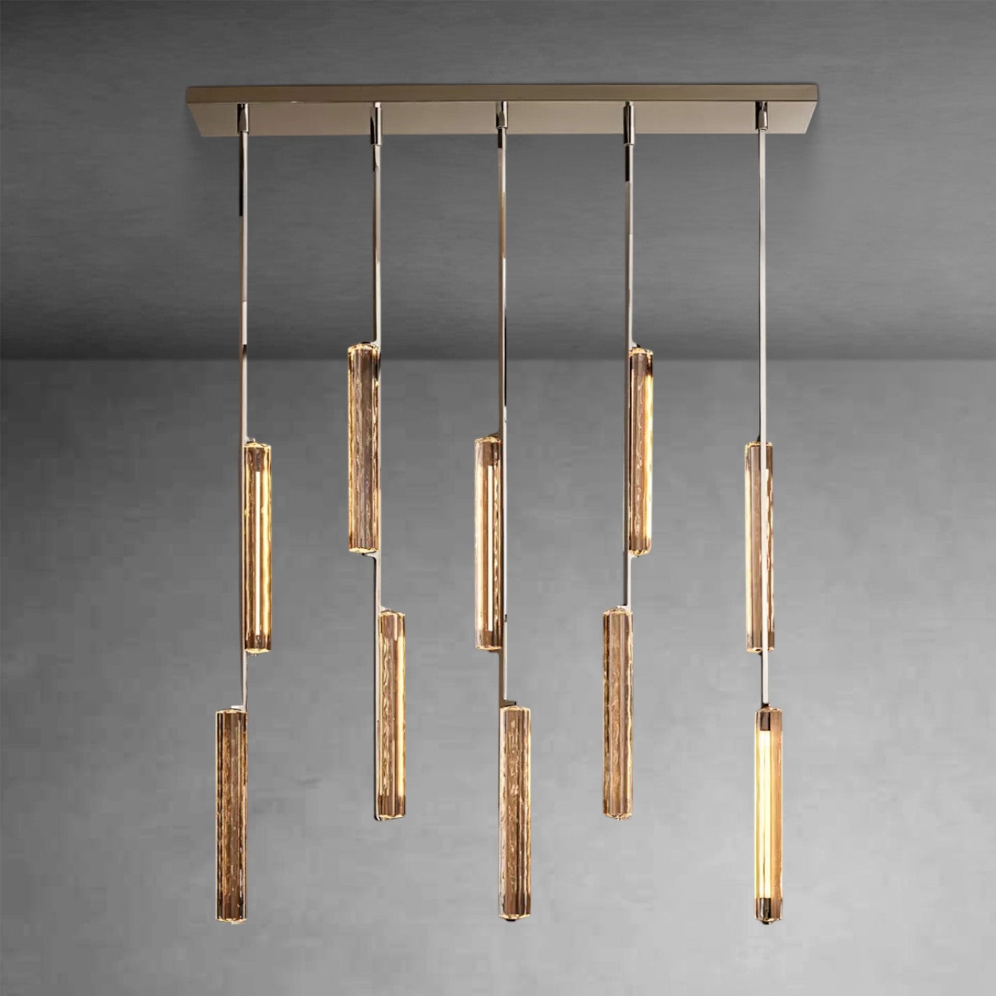 Audubom Crystal Linear Chandelier