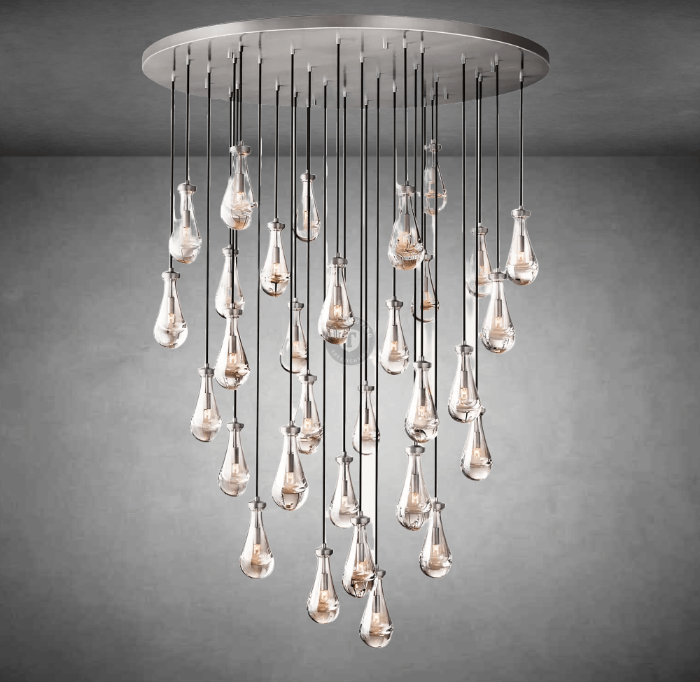 Raindrop Round Chandelier