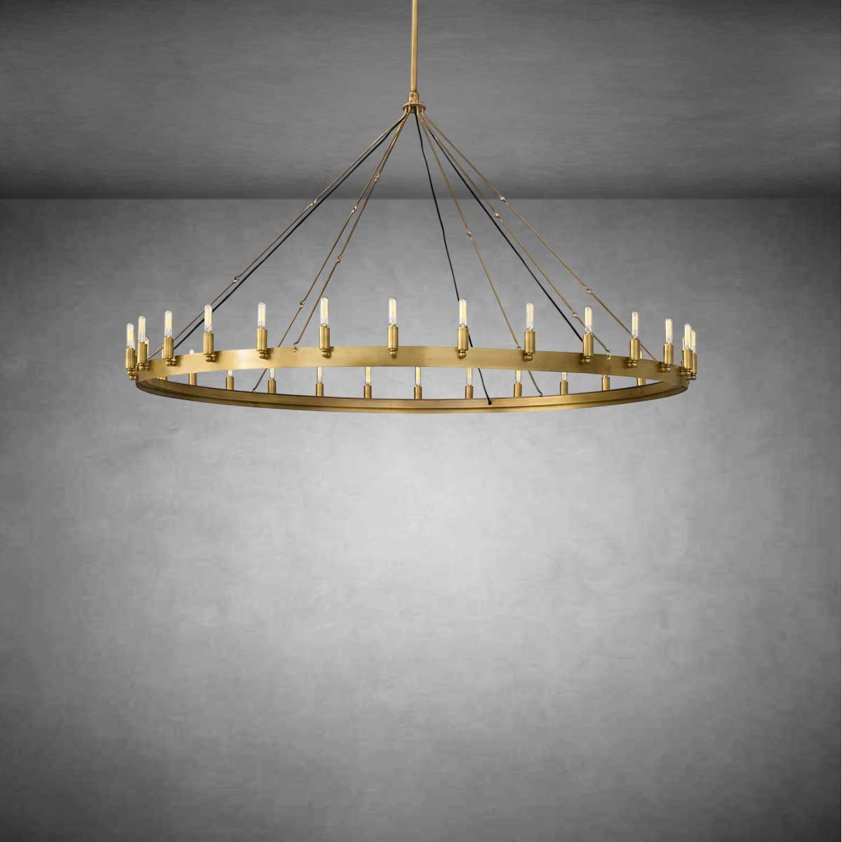 Dania Vintage Filament Round Chandelier