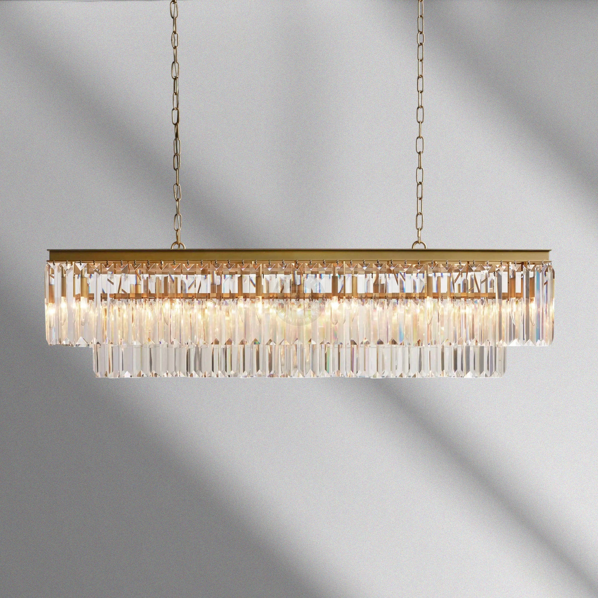 Leyland Tiered Rectangular Chandelier