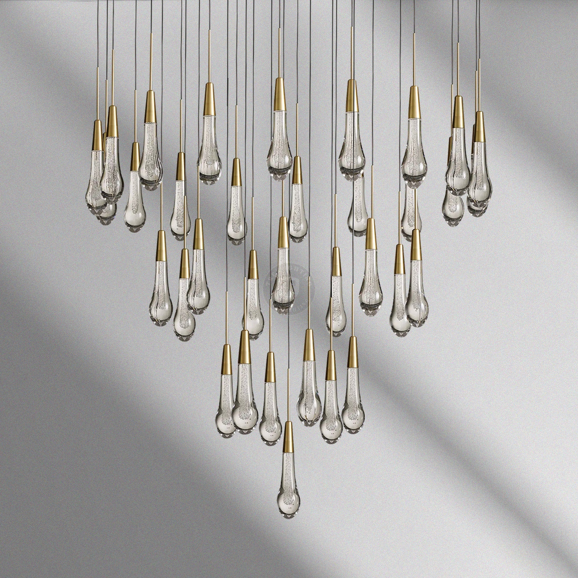 Soltaire Round Chandelier 17“ 24" 36“ 48“ 58“