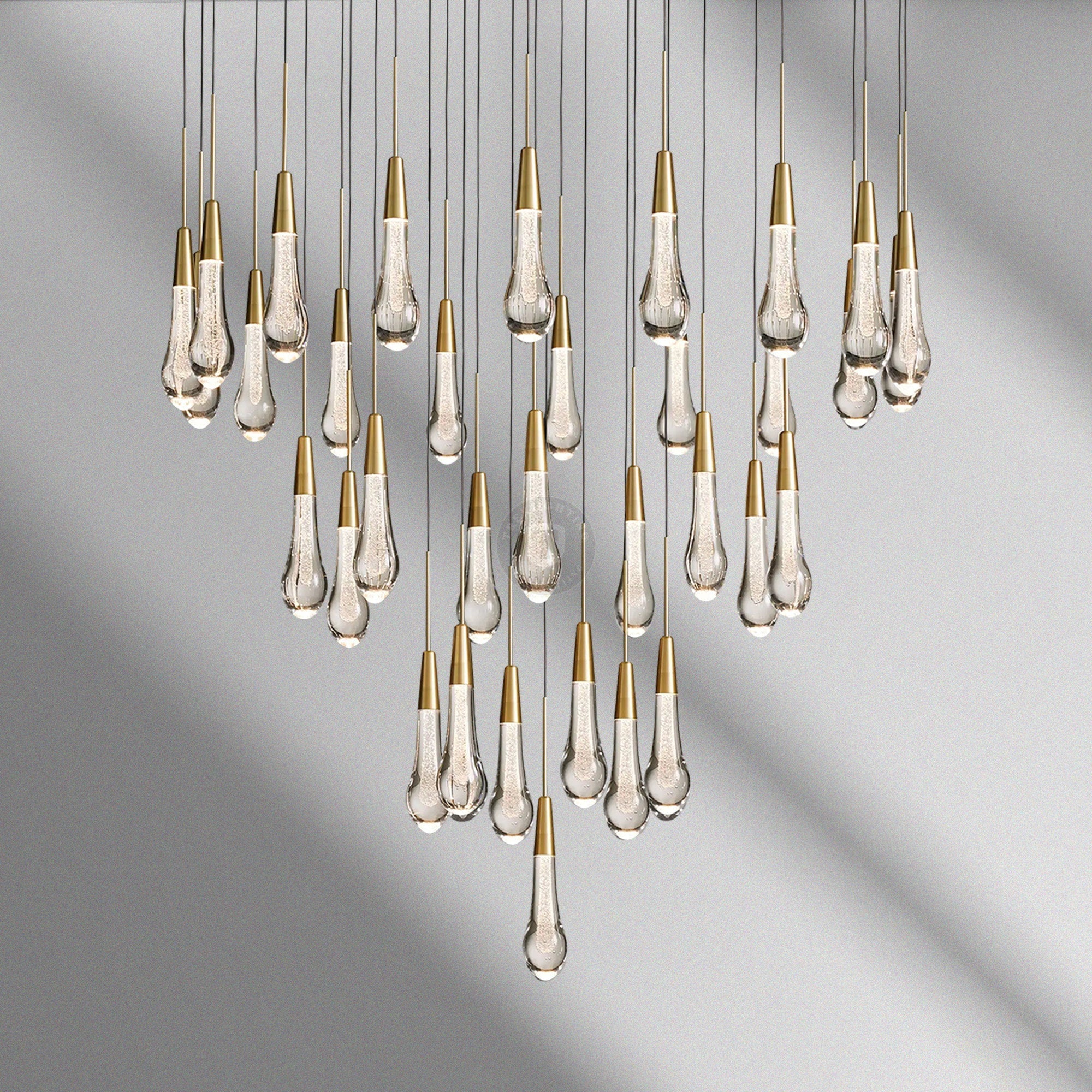 Soltaire Round Chandelier 17“ 24" 36“ 48“ 58“