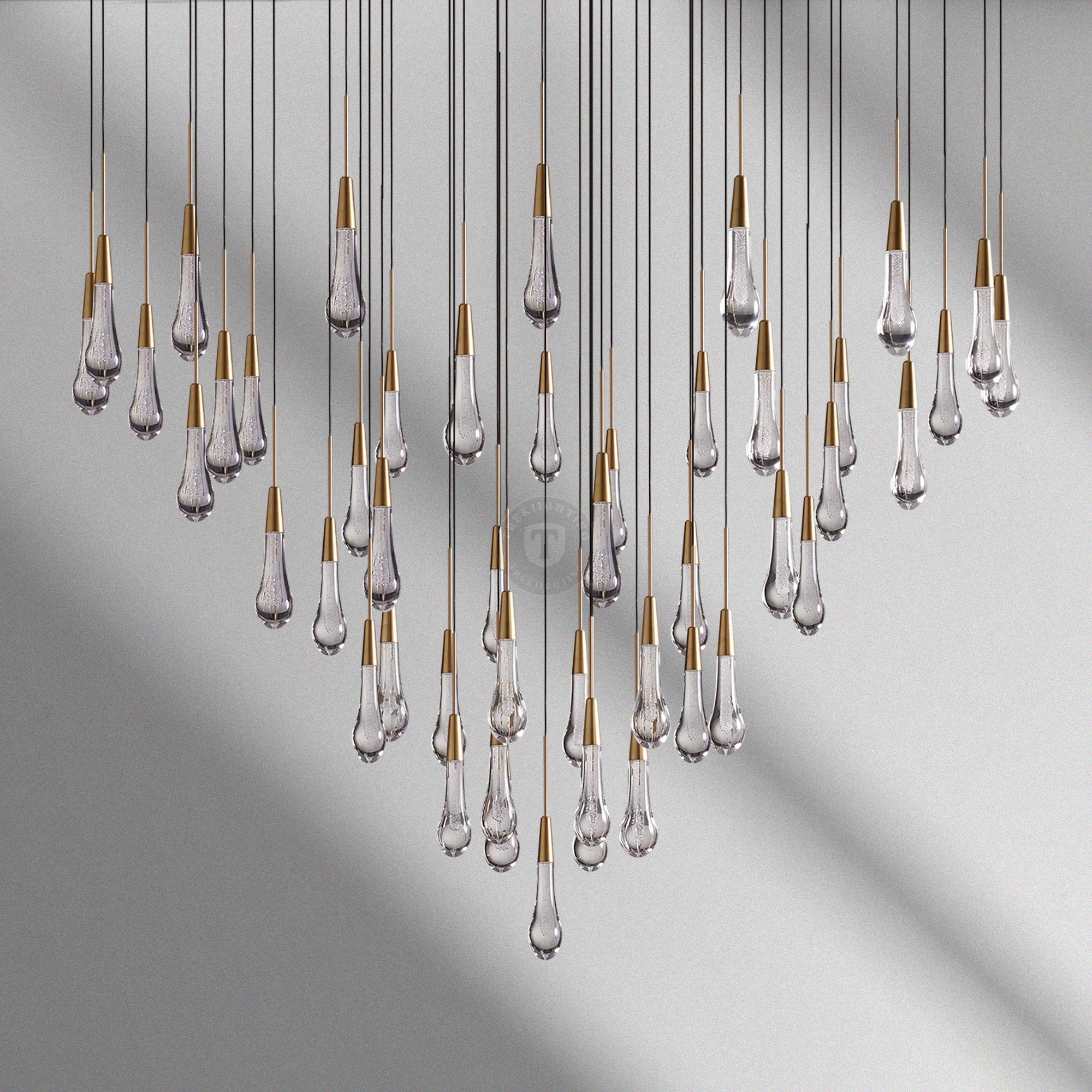 Soltaire Round Chandelier 17“ 24" 36“ 48“ 58“