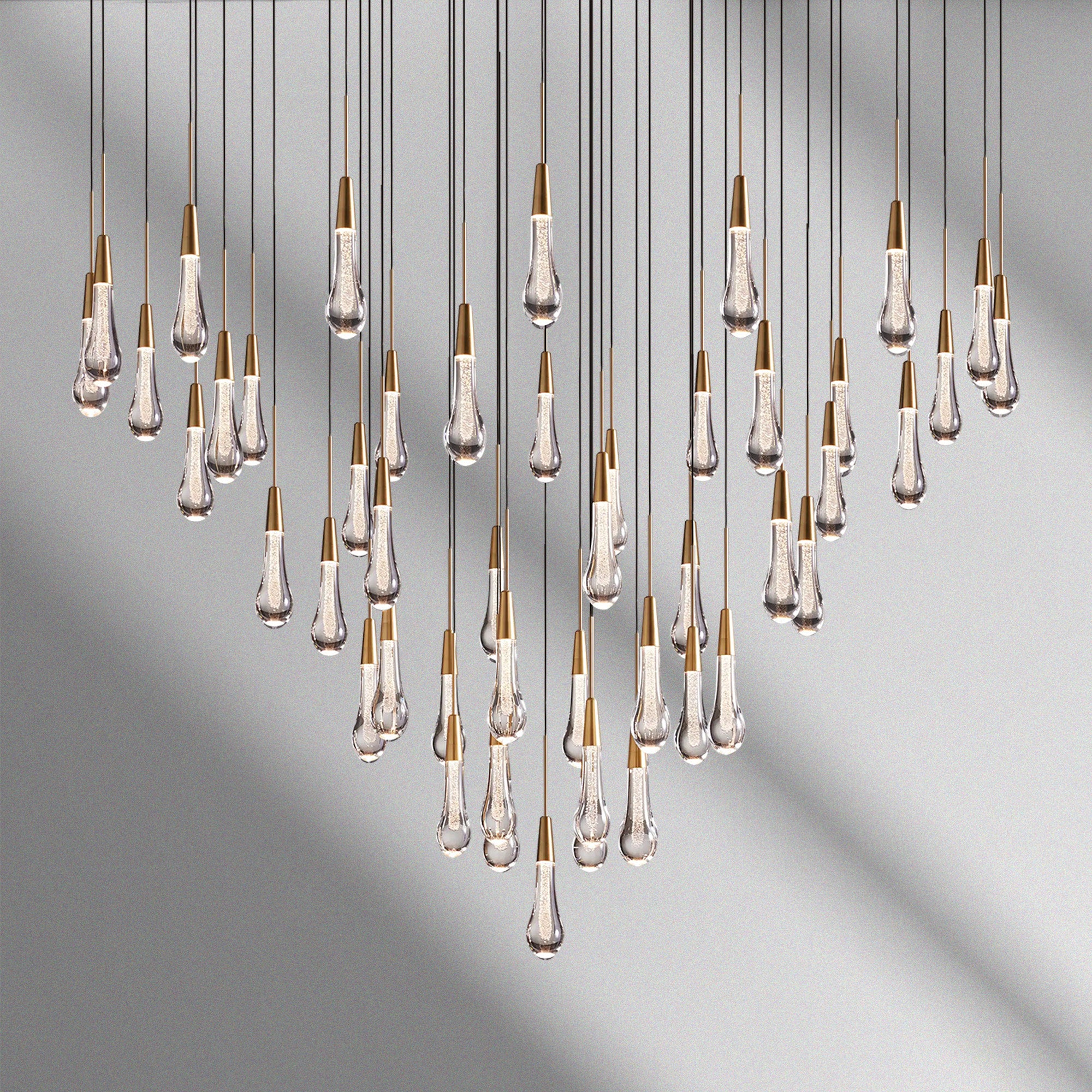 Soltaire Round Chandelier 17“ 24" 36“ 48“ 58“