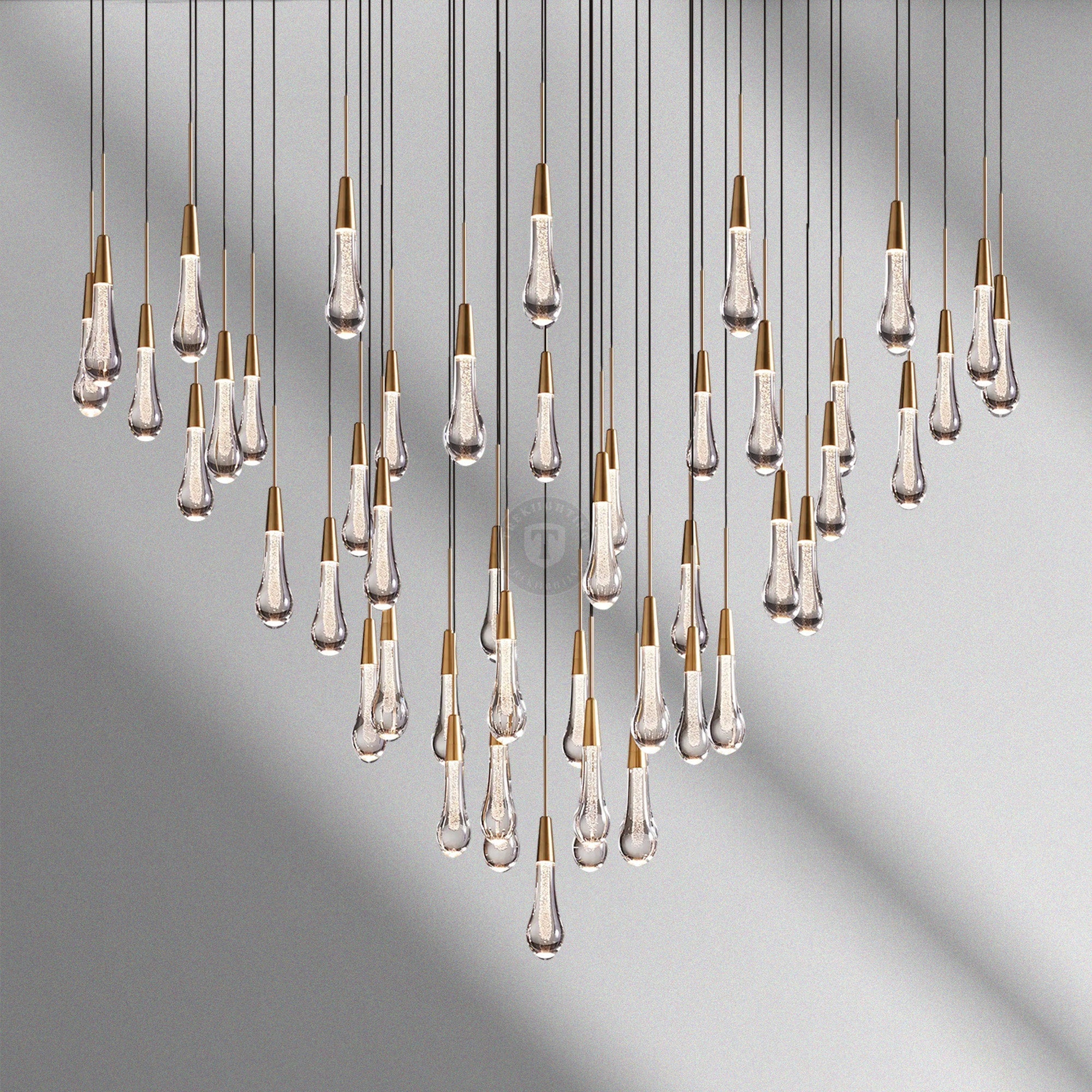 Soltaire Round Chandelier 17“ 24" 36“ 48“ 58“