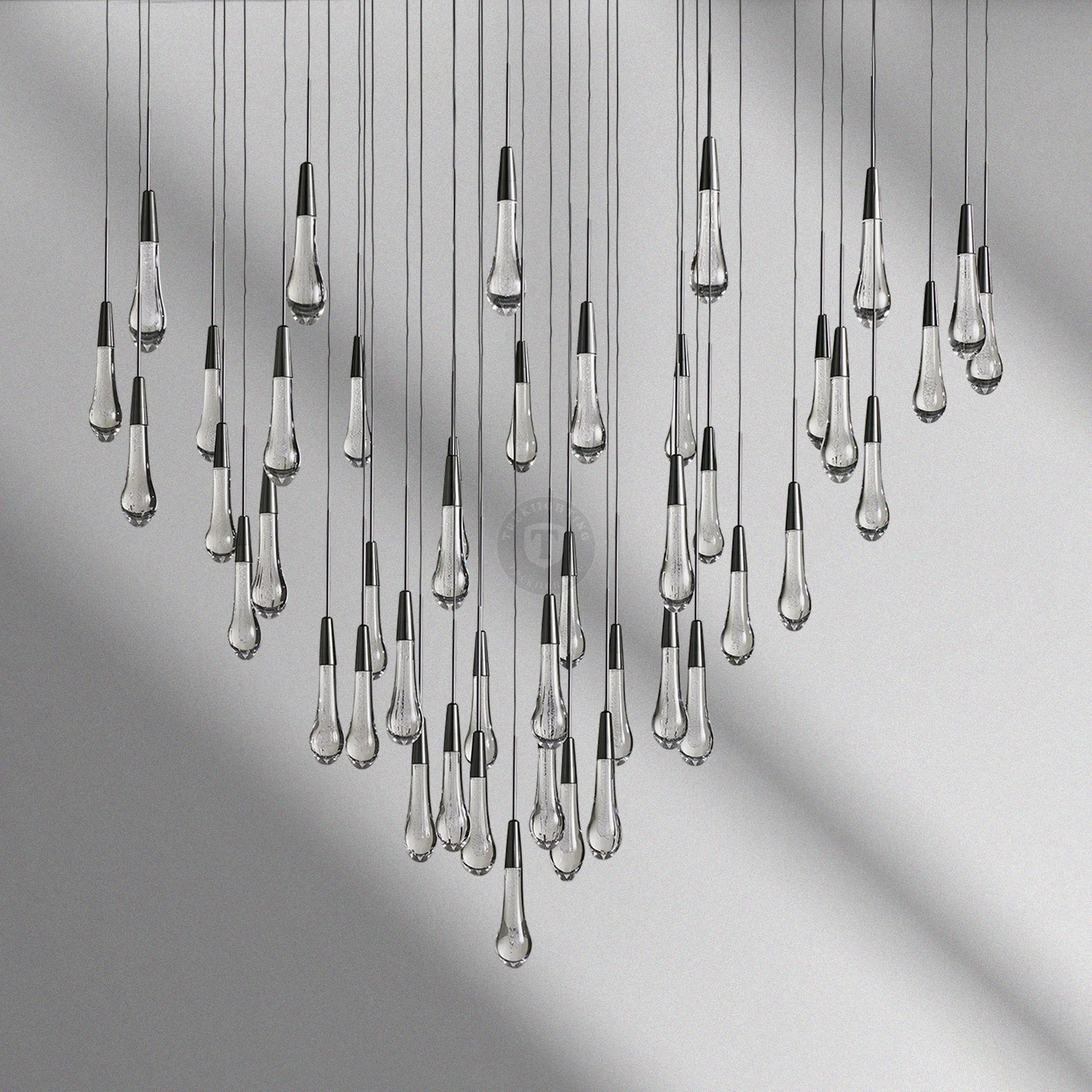 Soltaire Round Chandelier 17“ 24" 36“ 48“ 58“