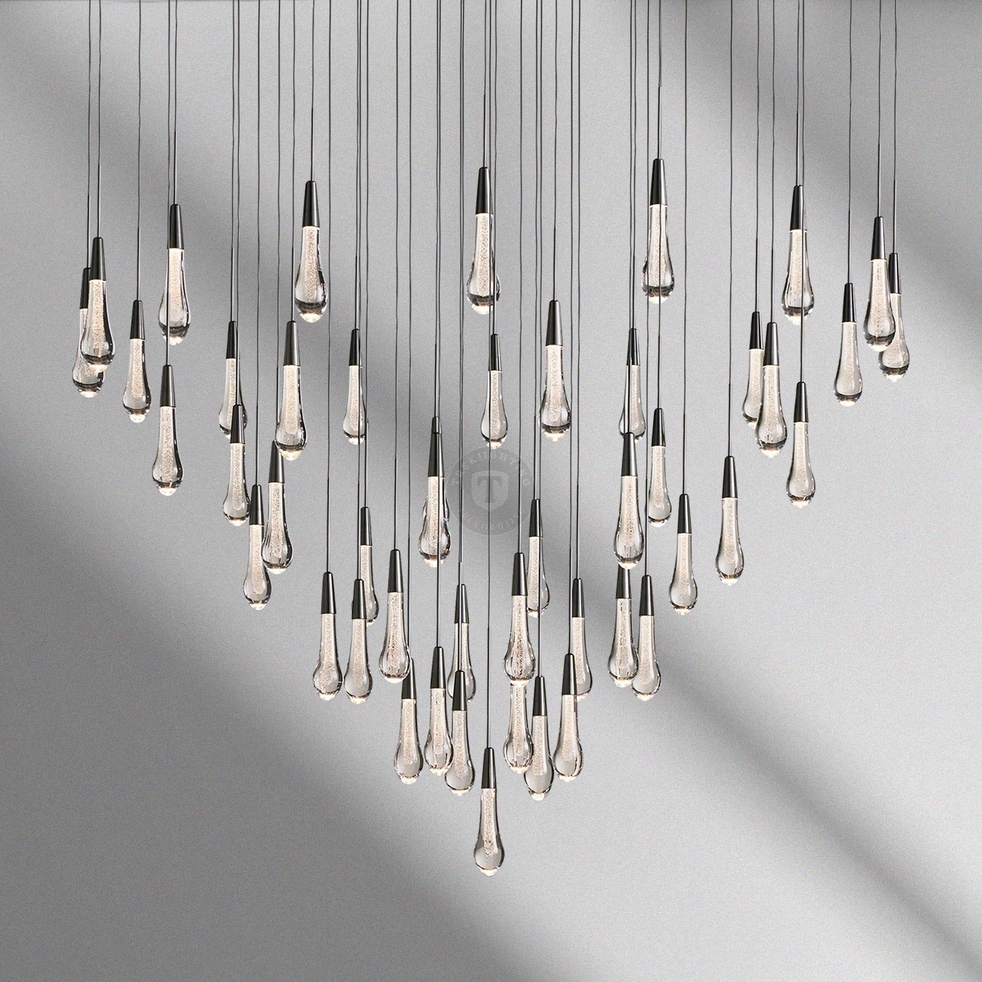 Soltaire Round Chandelier 17“ 24" 36“ 48“ 58“