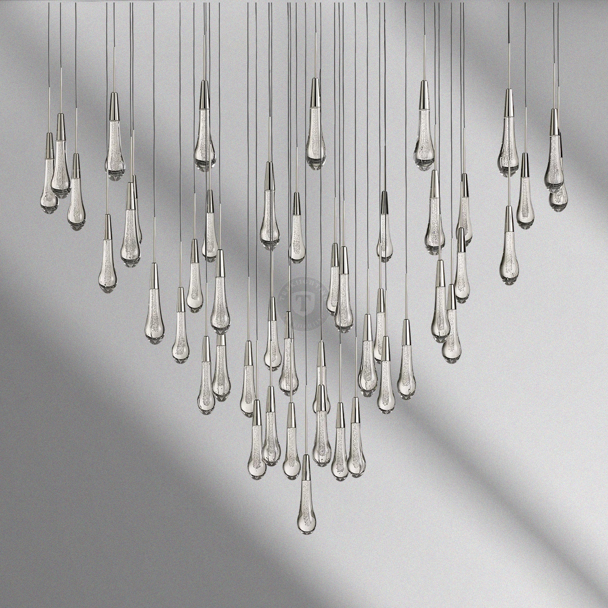 Soltaire Round Chandelier 17“ 24" 36“ 48“ 58“