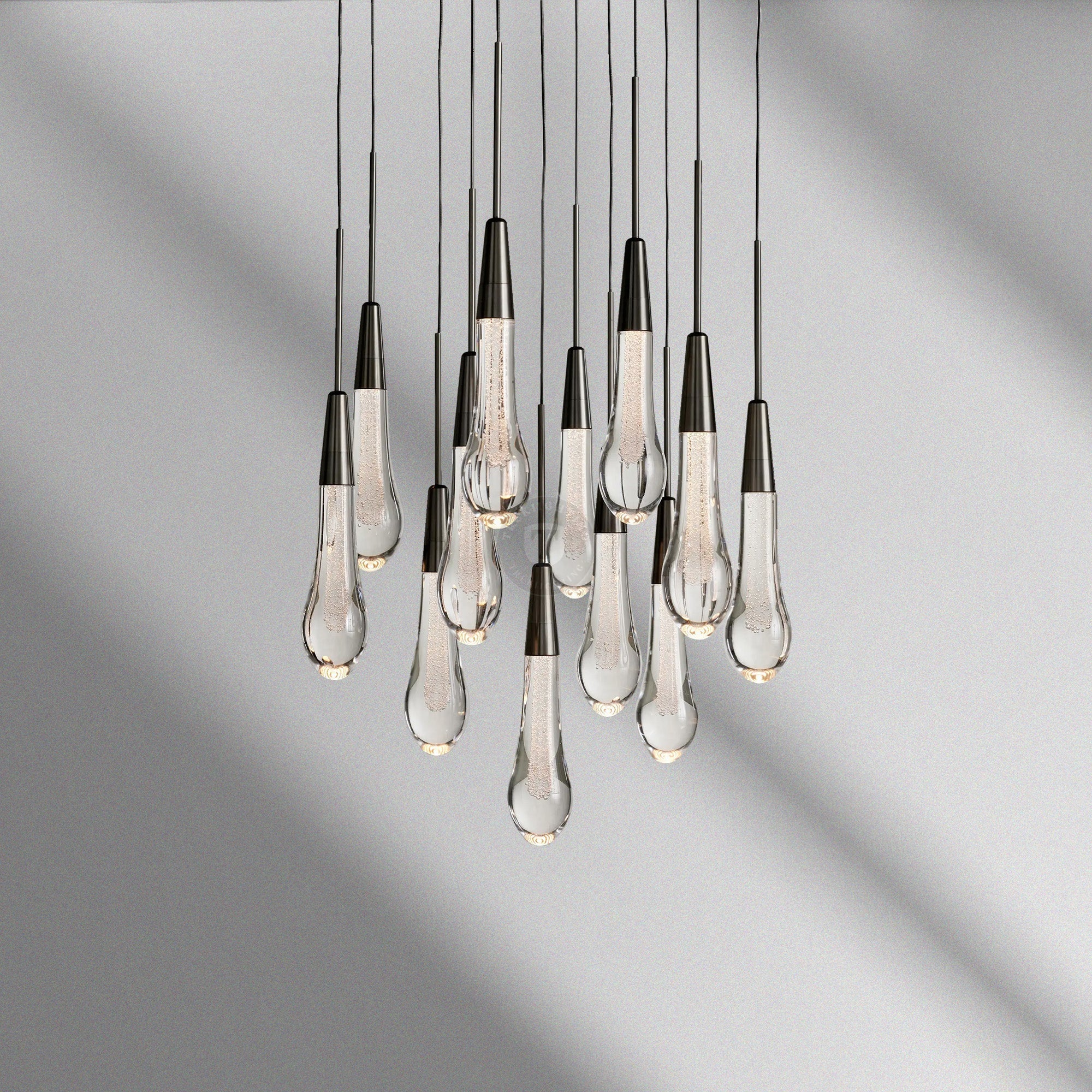 Soltaire Round Chandelier 17“ 24" 36“ 48“ 58“