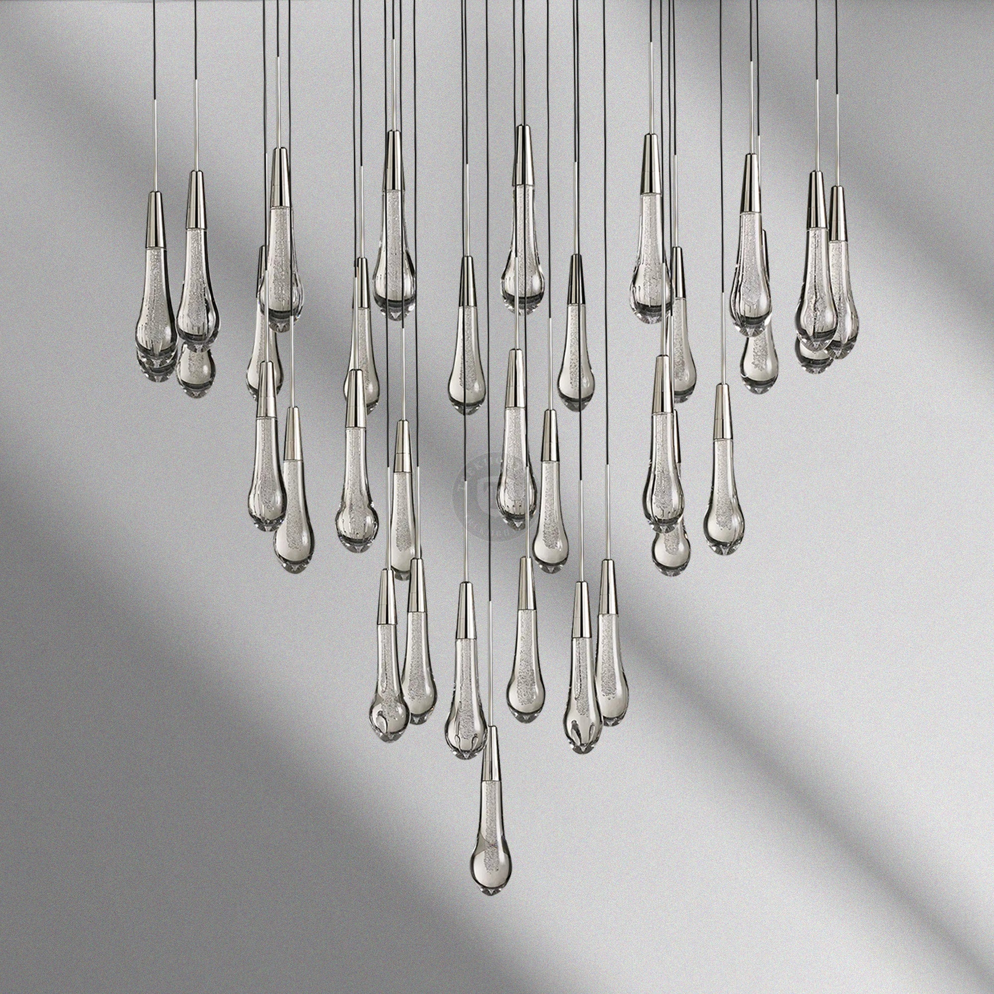 Soltaire Round Chandelier 17“ 24" 36“ 48“ 58“