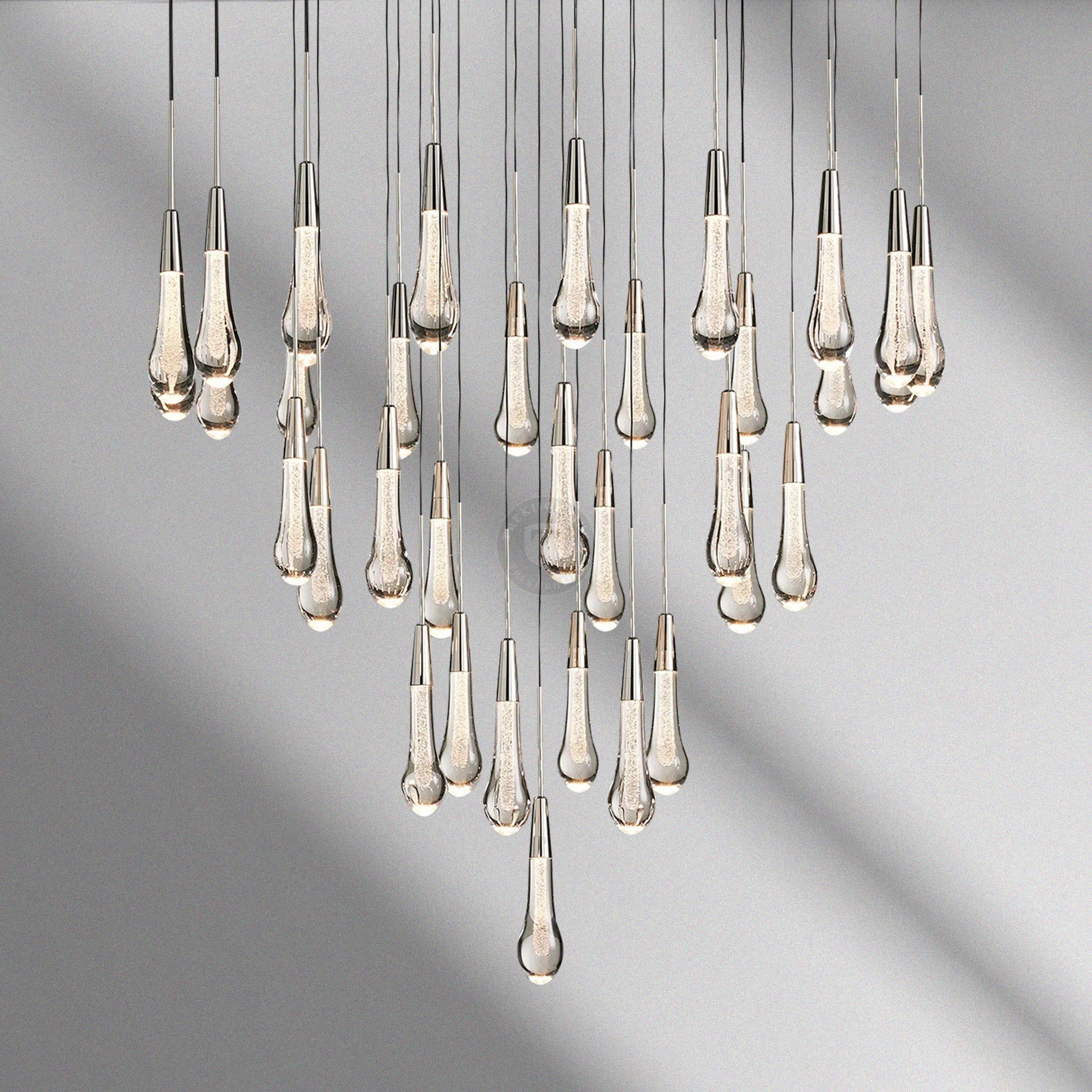 Soltaire Round Chandelier 17“ 24" 36“ 48“ 58“