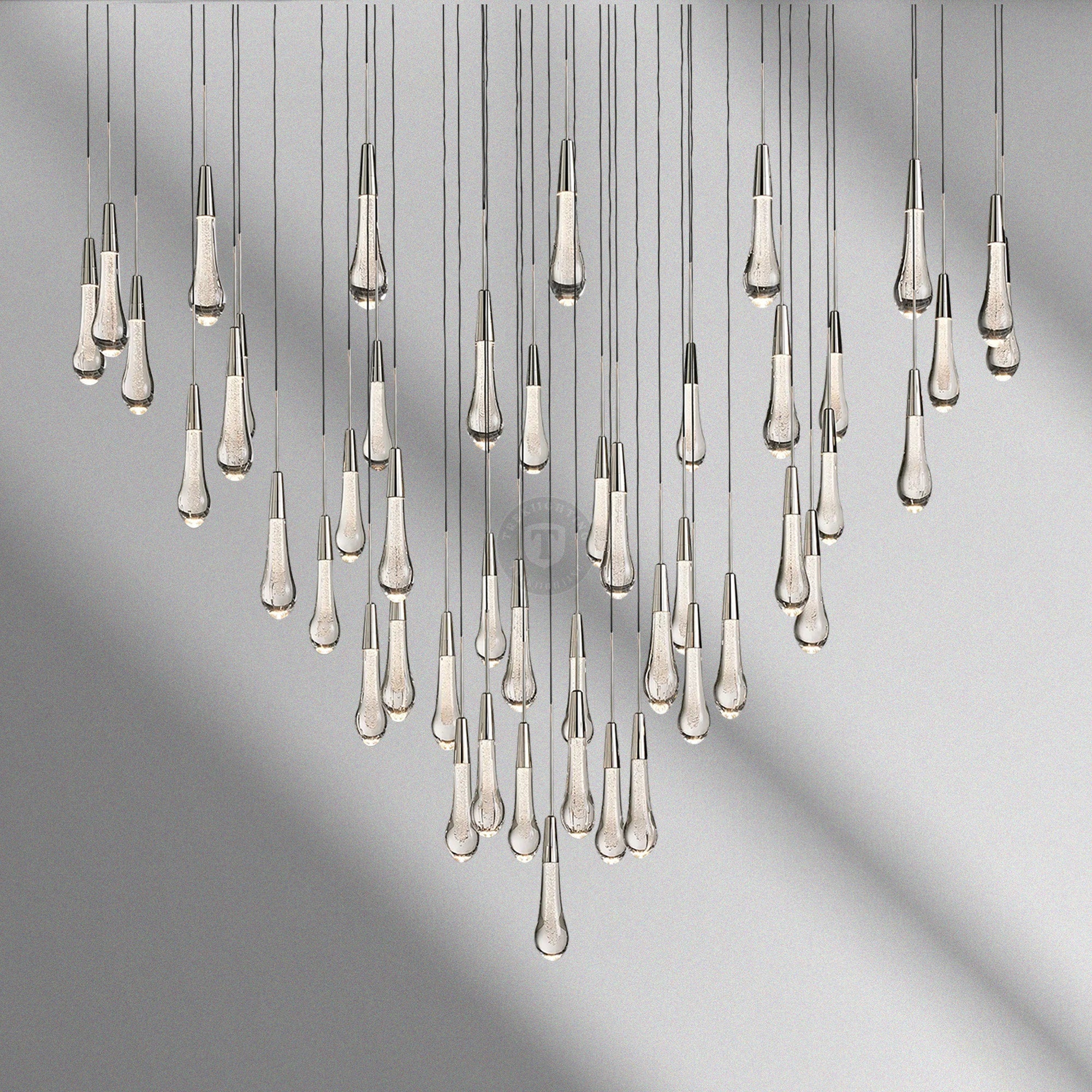 Soltaire Round Chandelier 17“ 24" 36“ 48“ 58“