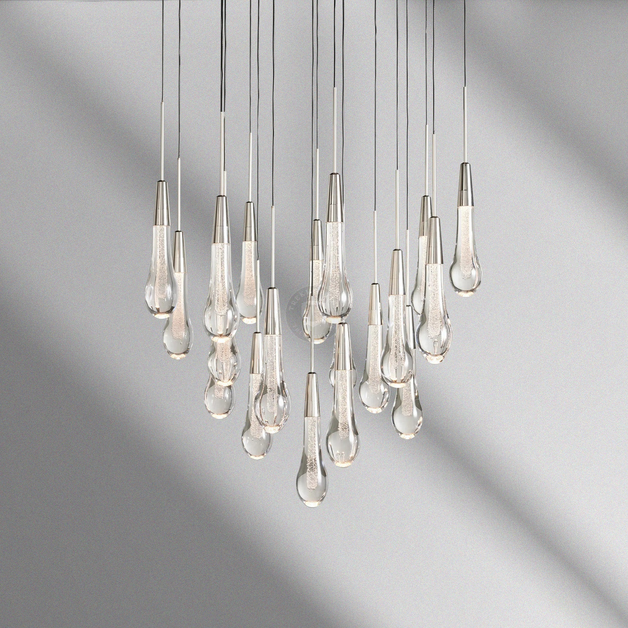 Soltaire Round Chandelier 17“ 24" 36“ 48“ 58“