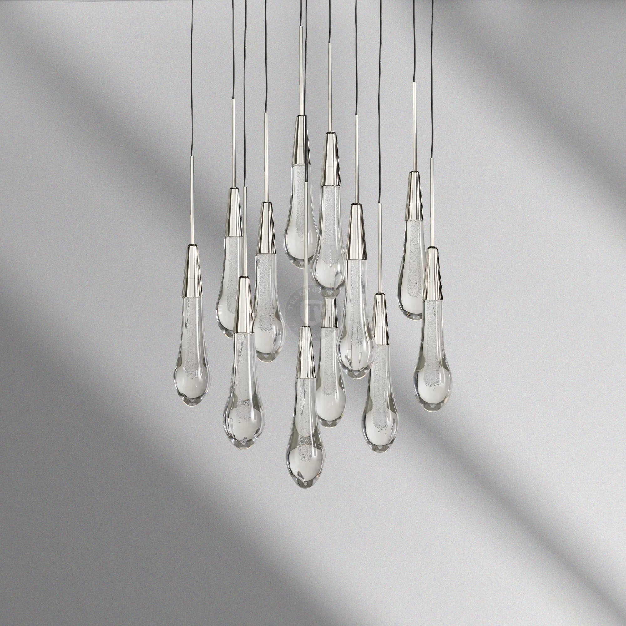 Soltaire Round Chandelier 17“ 24" 36“ 48“ 58“