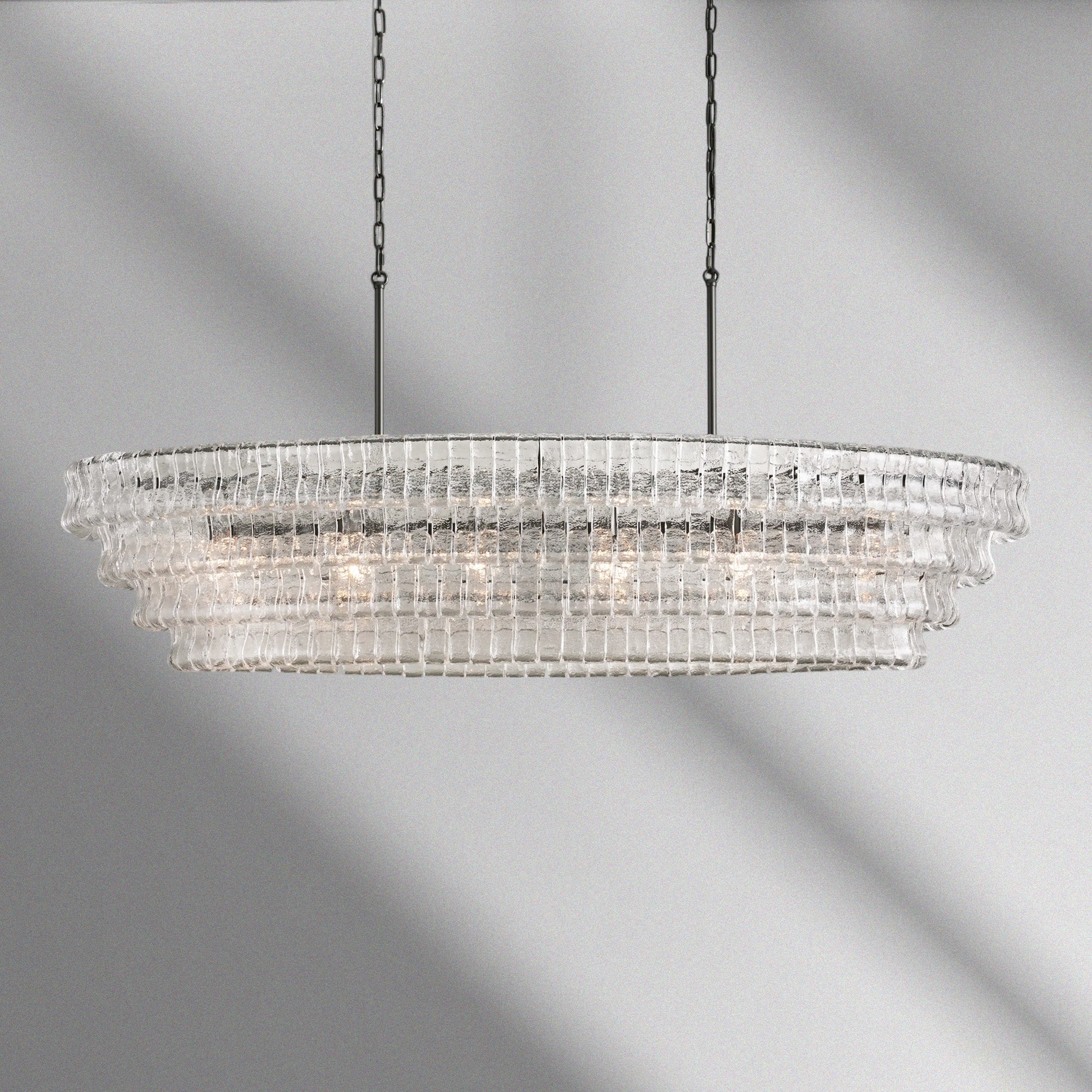 Ghiaccio Oval Chandelier
