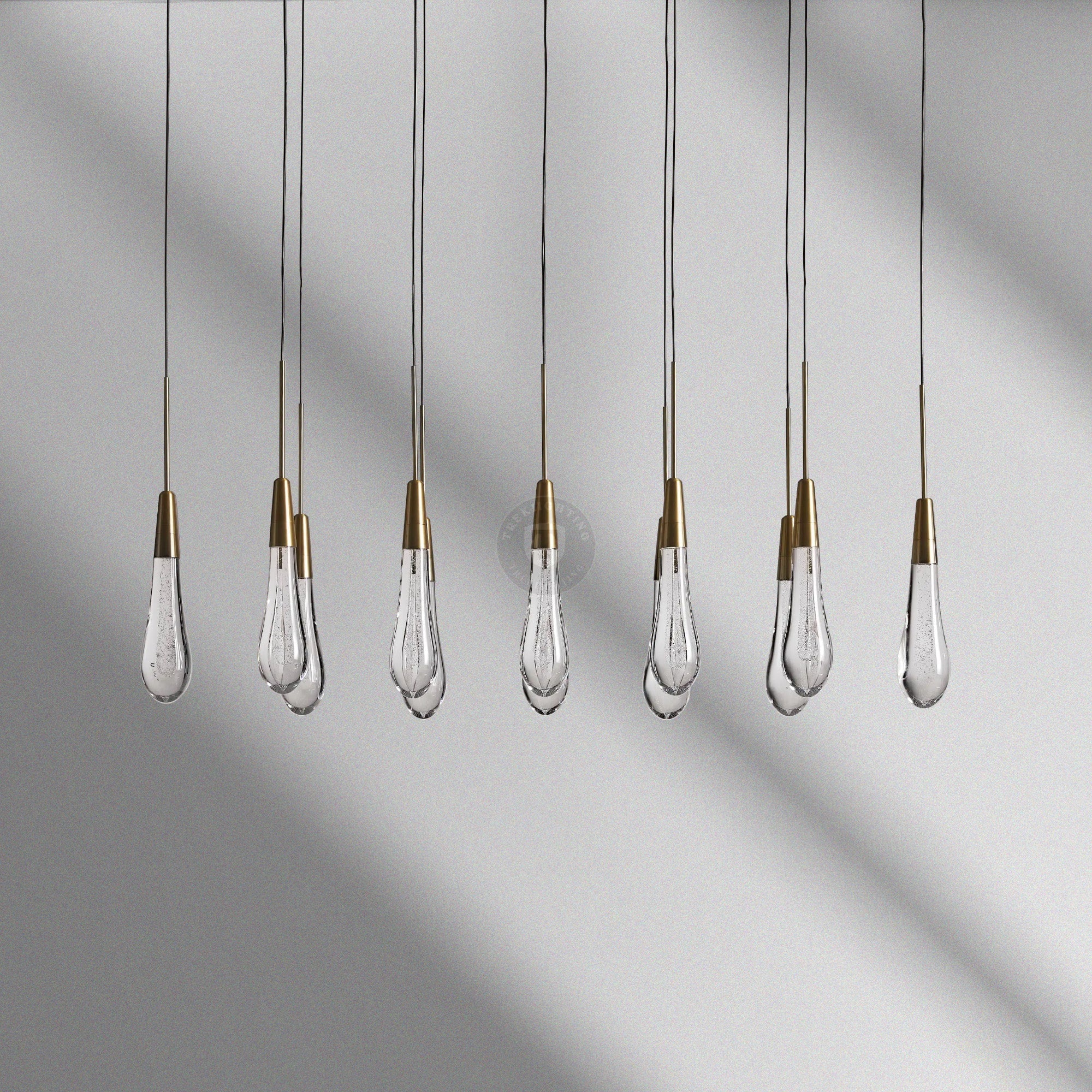 Soltaire Linear Chandelier 37“ 50” 60“ 70 87” 120“