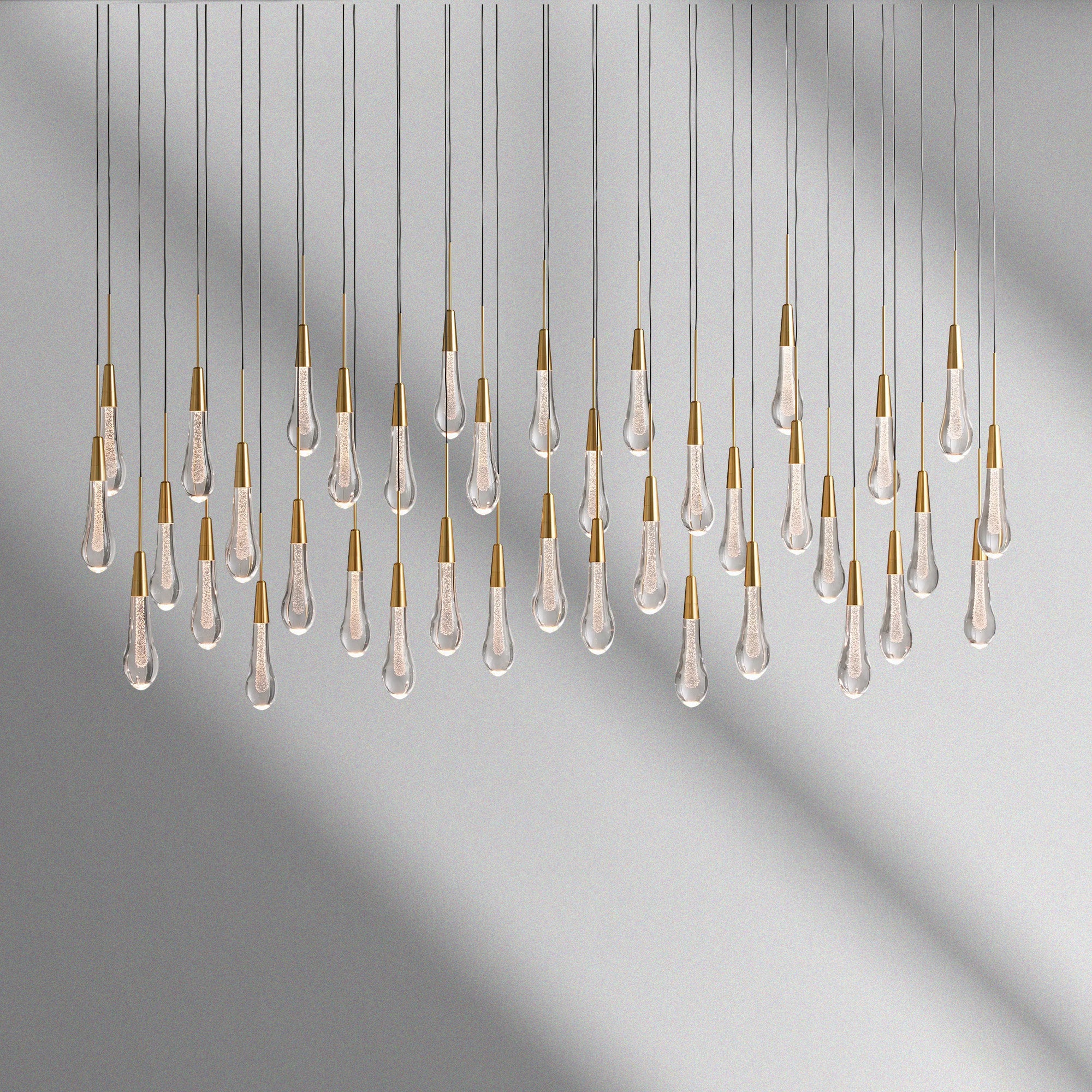 Soltaire Linear Chandelier 37“ 50” 60“ 70 87” 120“