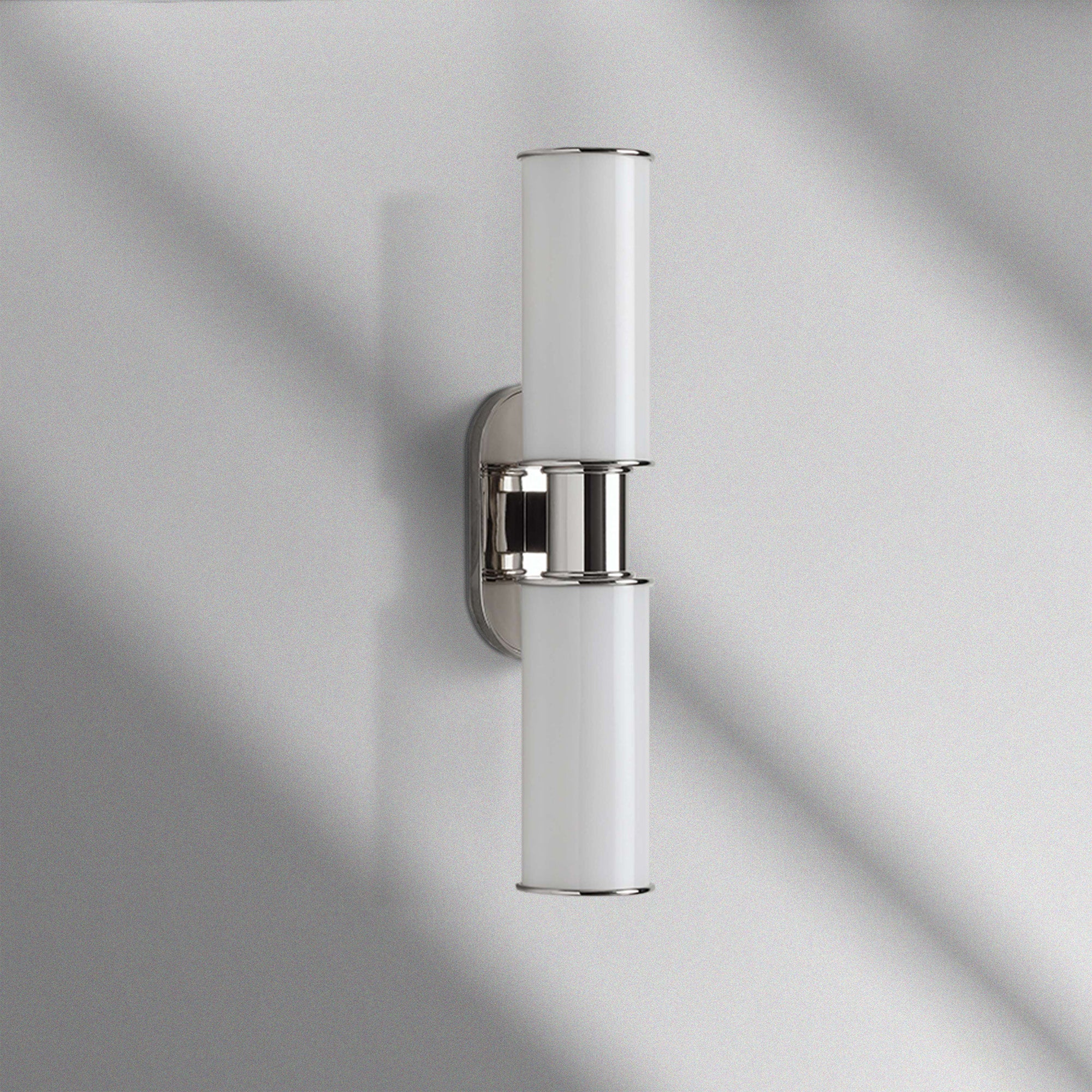 Harlin Modern Milk Glass 2-Light Wall Sconce