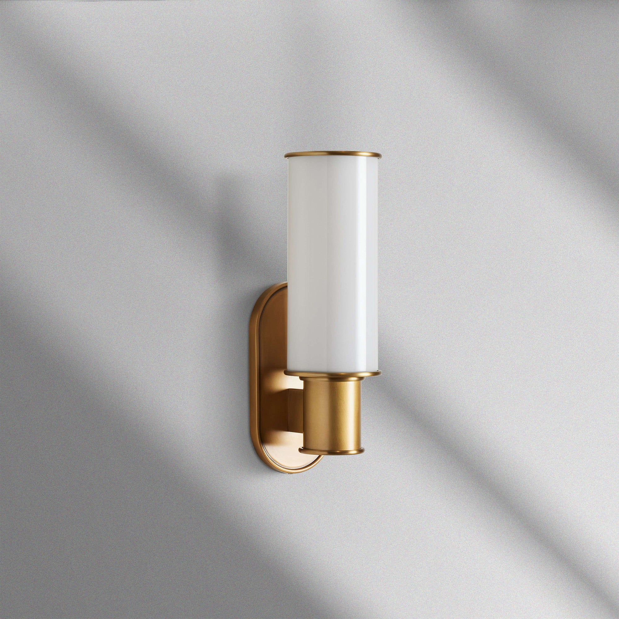 Harlin Modern Milk Glass Wall Sconce