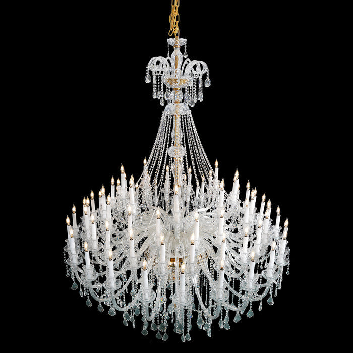Extra Large Classic Traditional Crystal Chandelier 60/72/90 Lights for Hotel, Showroom, Foyer , Wedding Hall,Coffee Shop