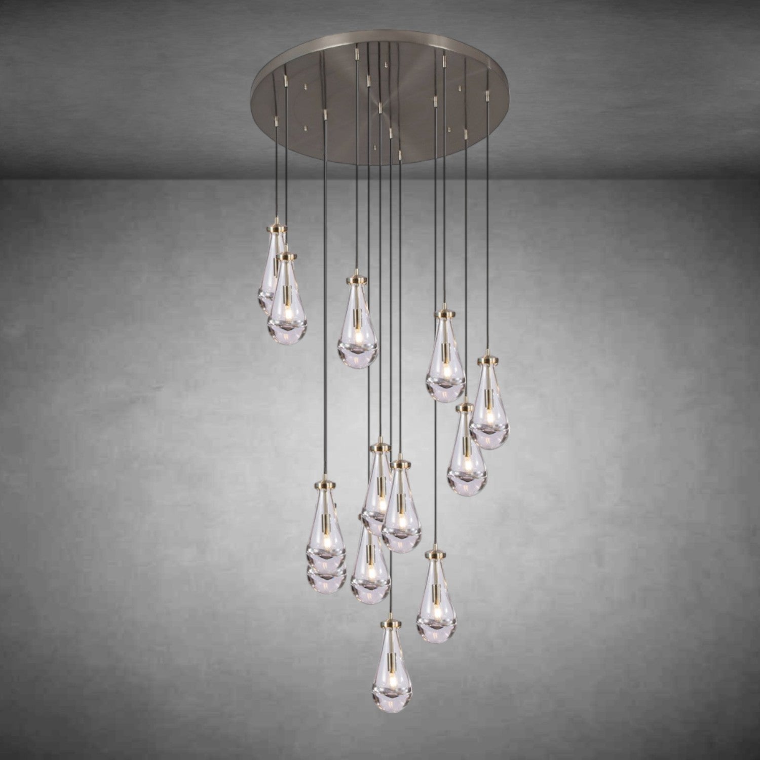 Raindrop Round Chandelier