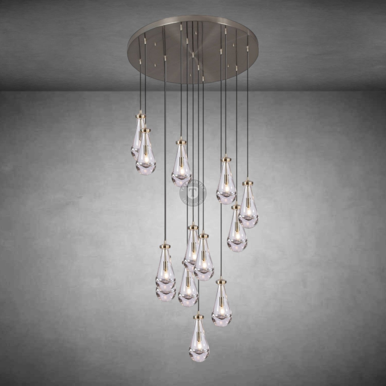 Raindrop Round Chandelier