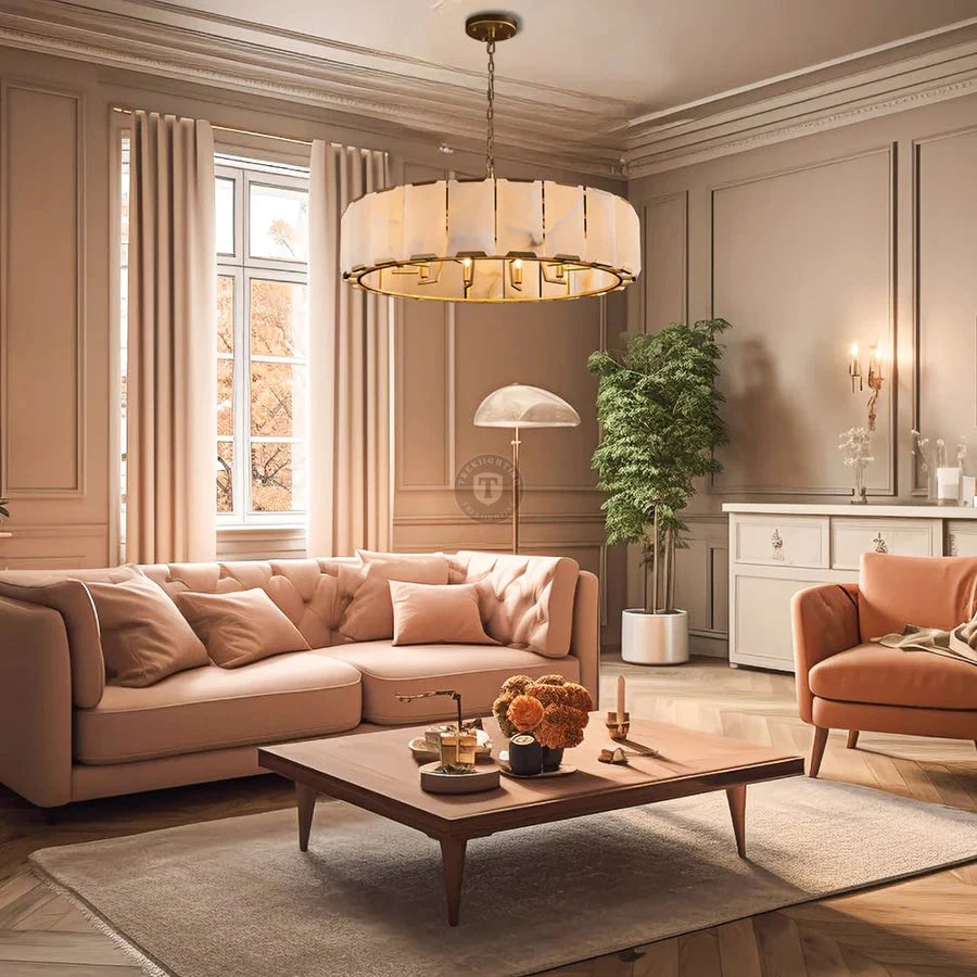 Harley Calcite Round Chandelier