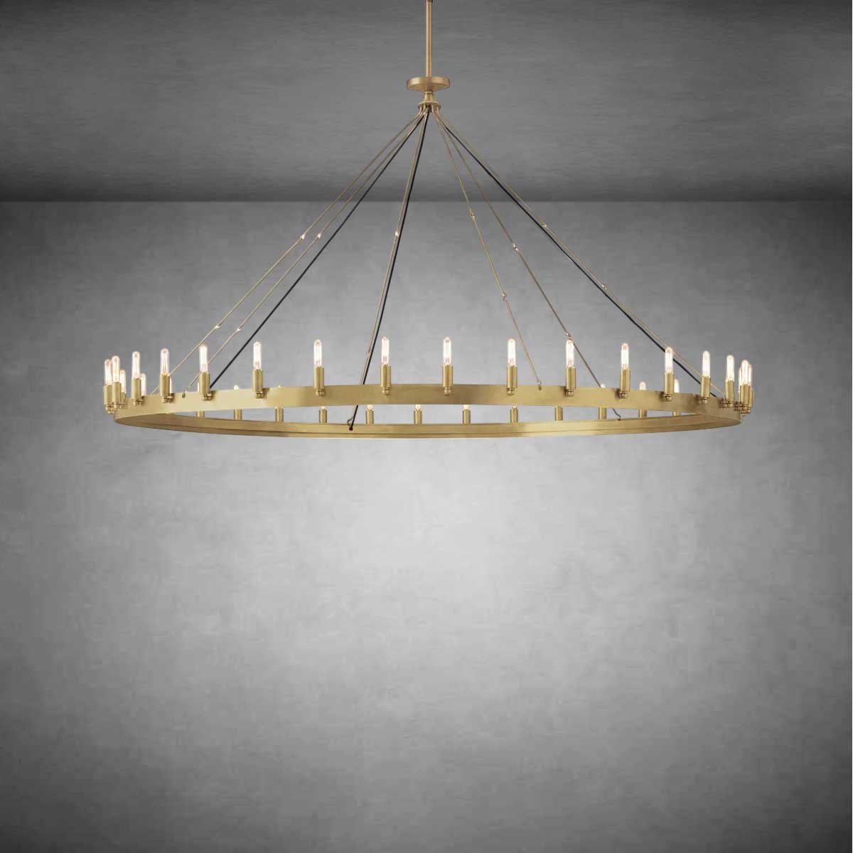 Dania Vintage Filament Round Chandelier