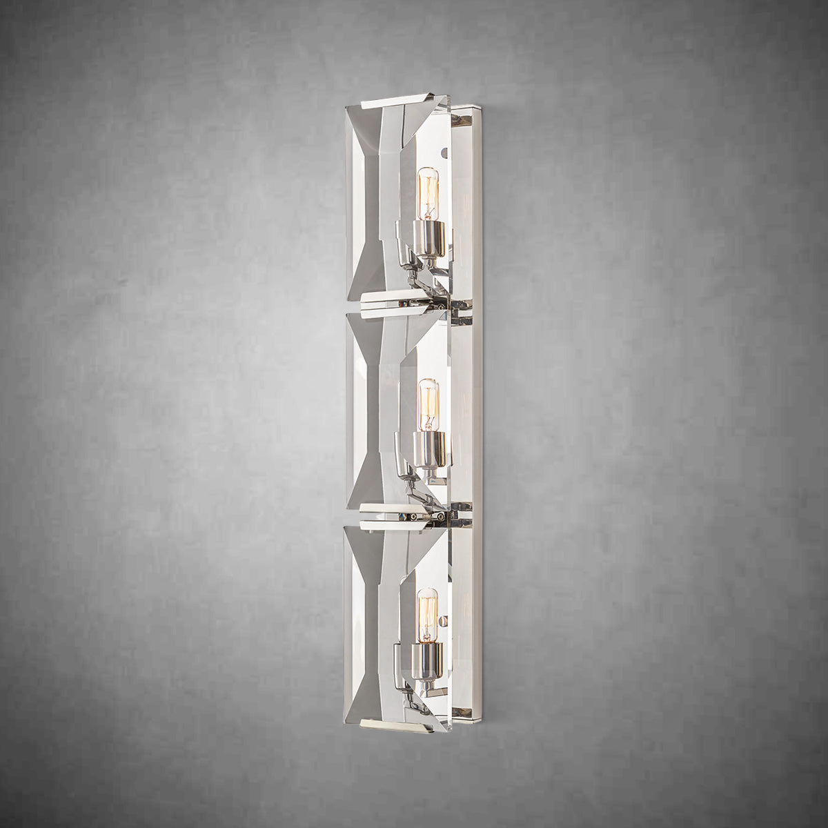 Harley Crystal Triple Sconce