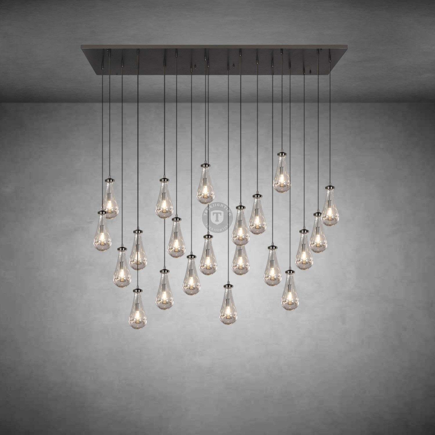Raindrop Rectangular Chandelier