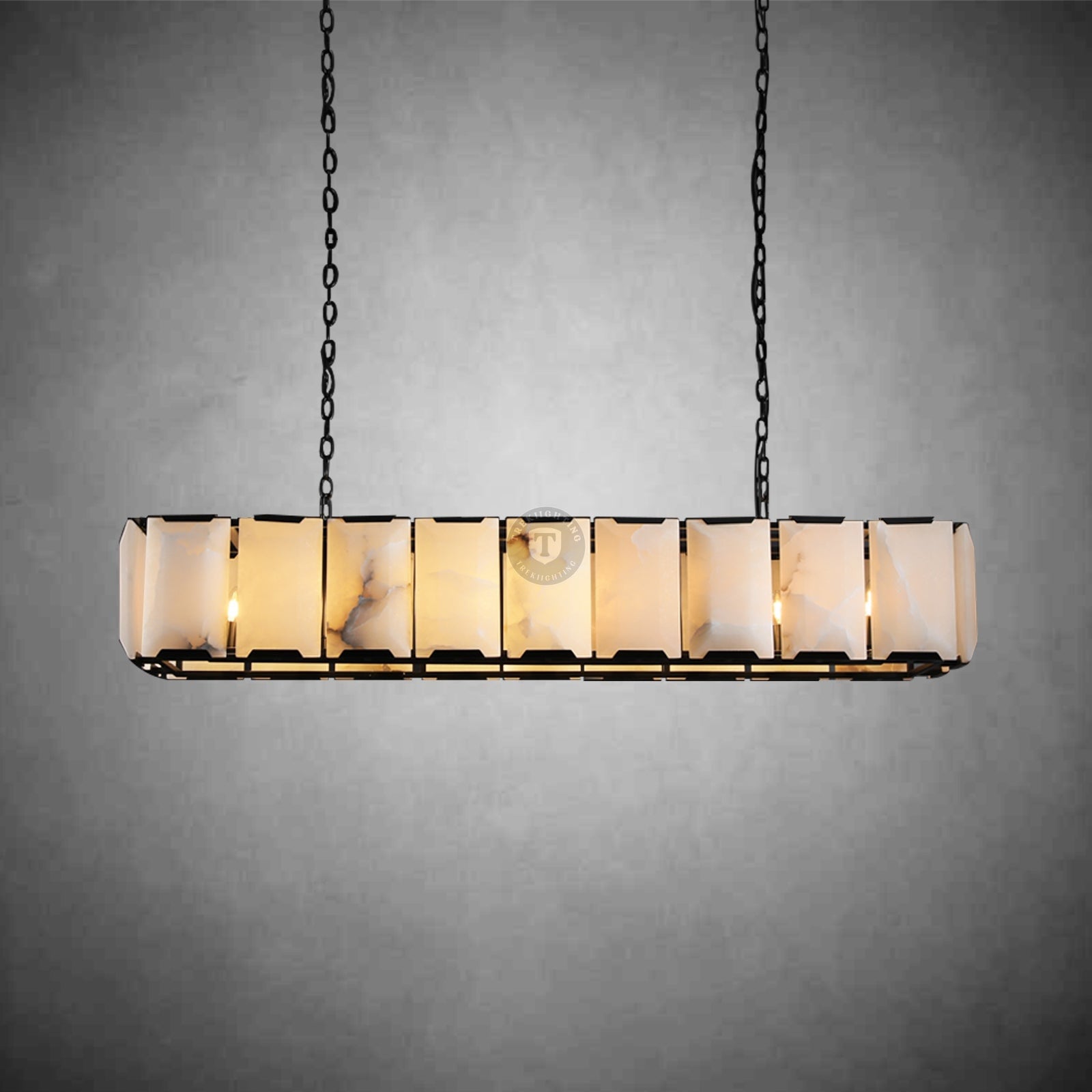 Harley Calcite Rectangular Chandelier