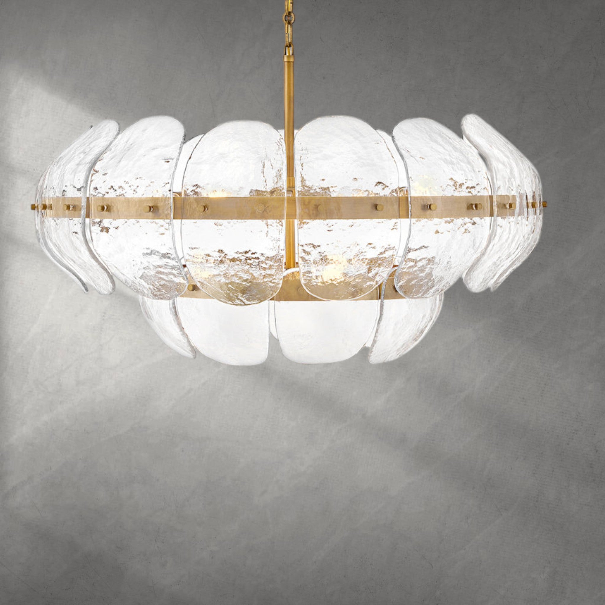 Lillia 9 - Light Steel Dimmable Chandelier